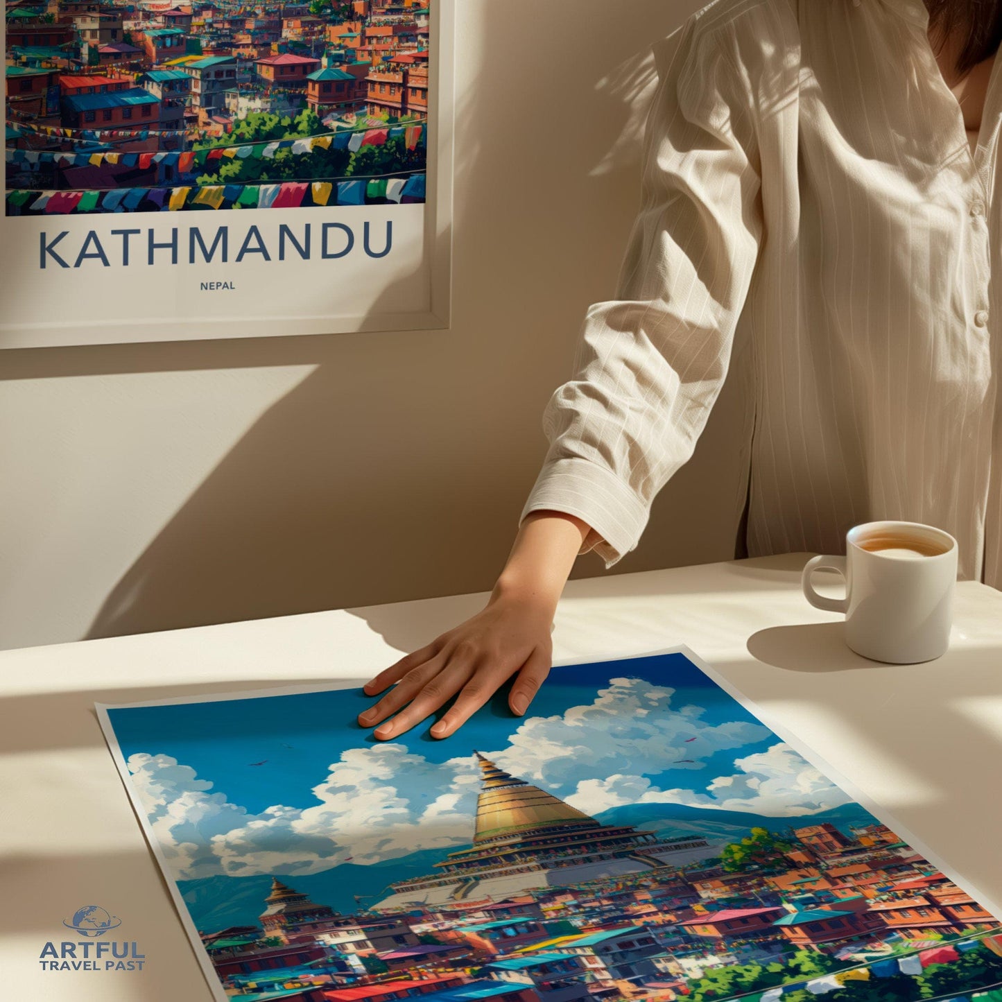 Kathmandu Poster - Nepal Wall Art