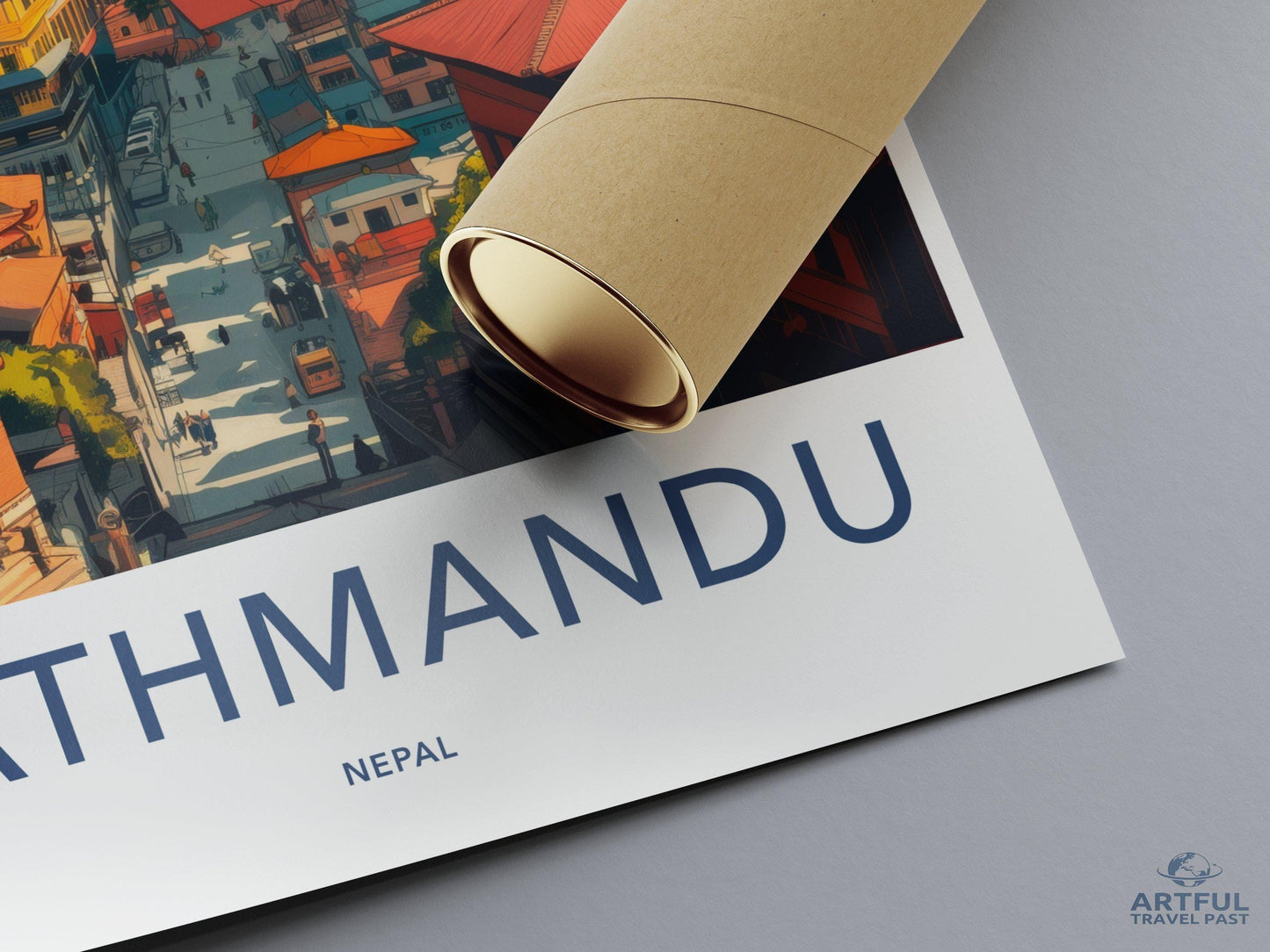 Kathmandu Poster - Nepal Wall Art