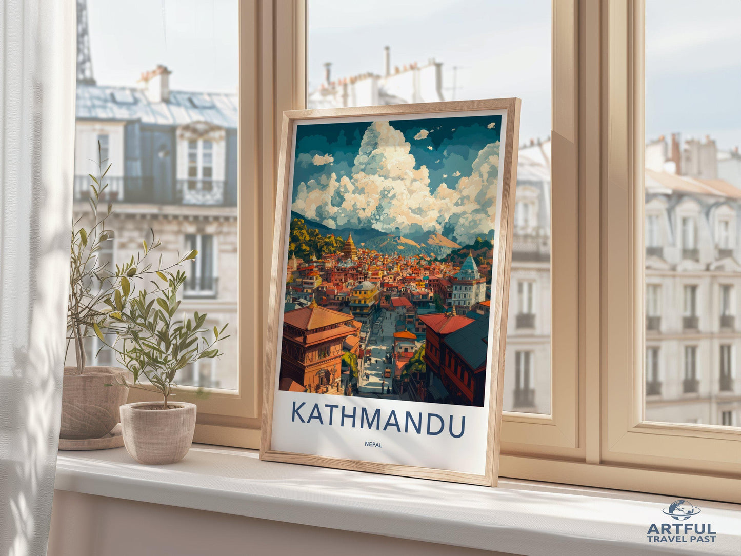 Kathmandu Poster - Nepal Wall Art