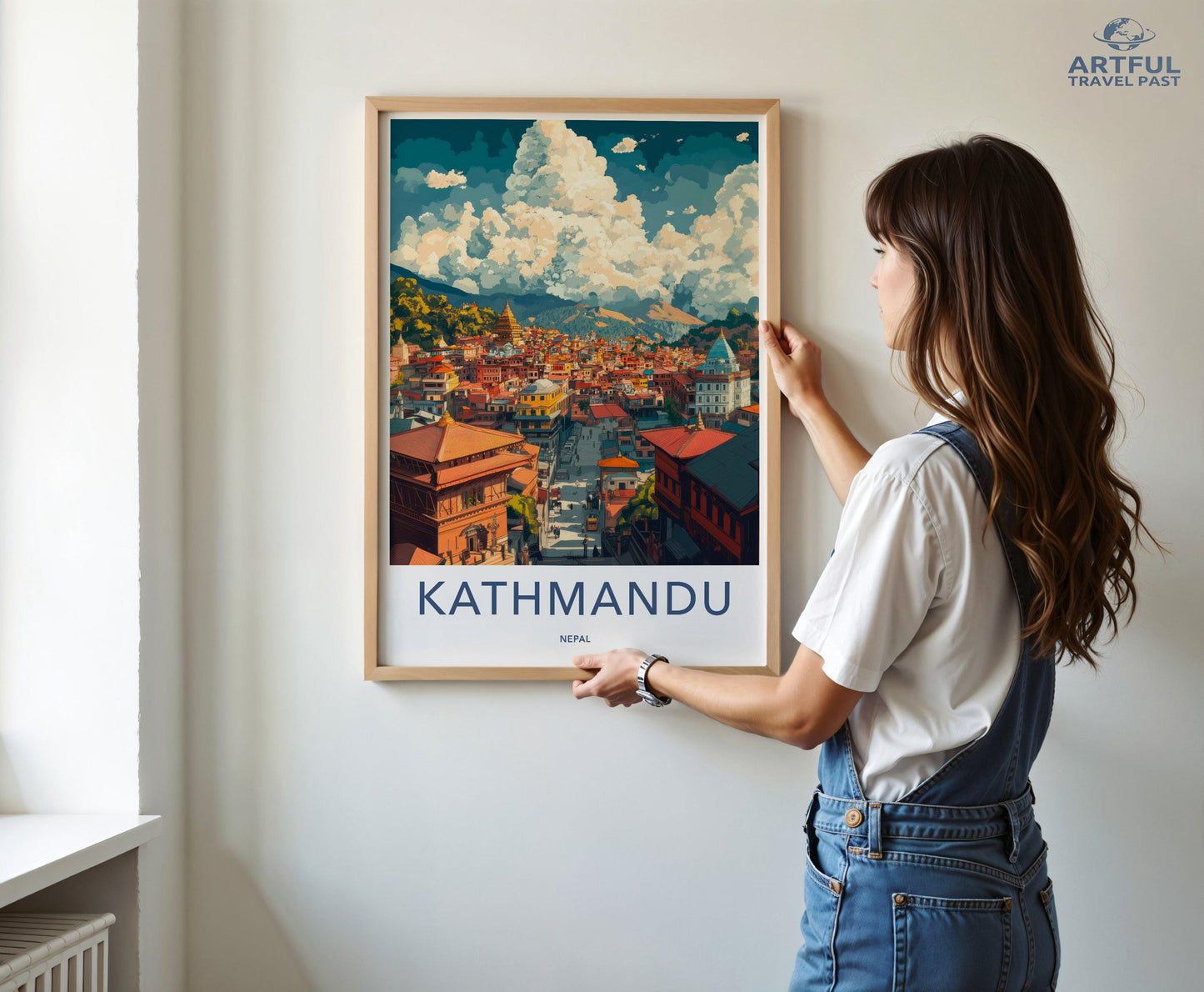 Kathmandu Poster - Nepal Wall Art