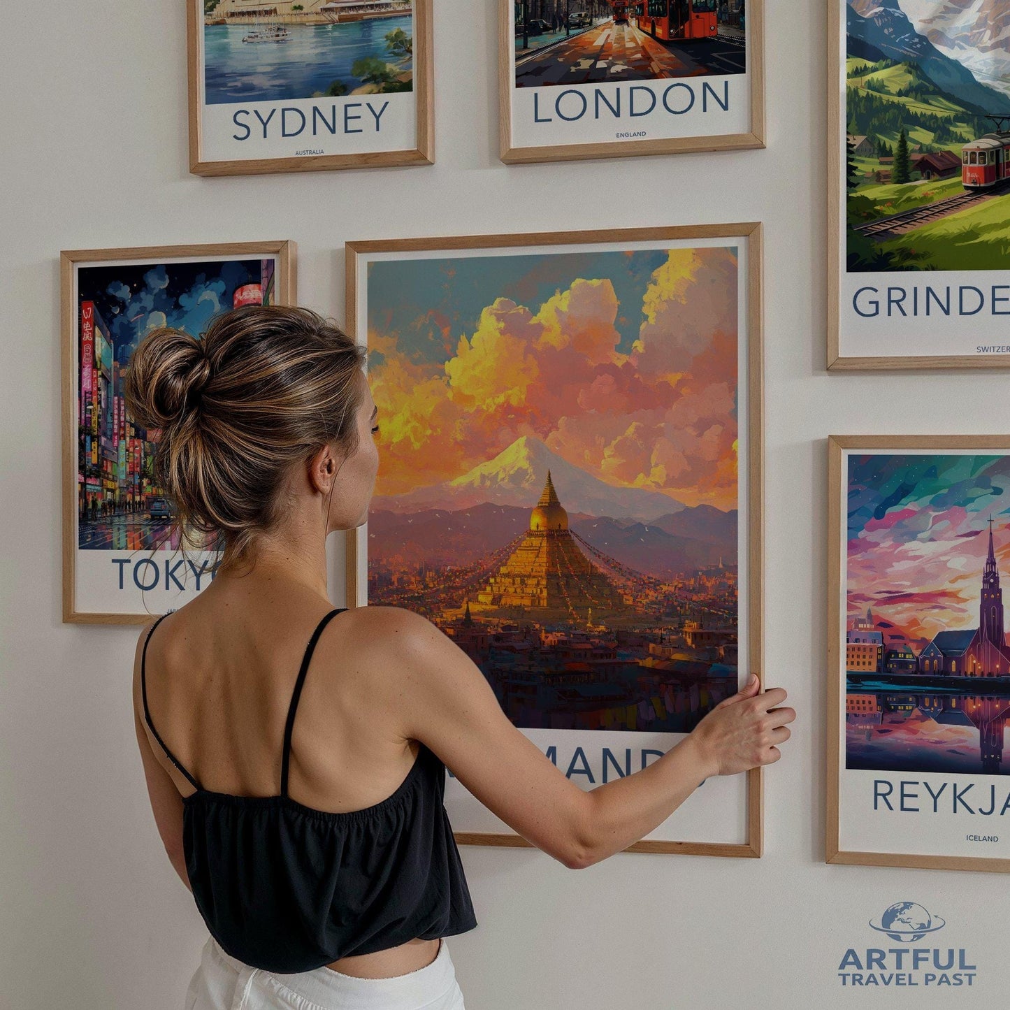 Kathmandu Poster - Nepal Wall Art