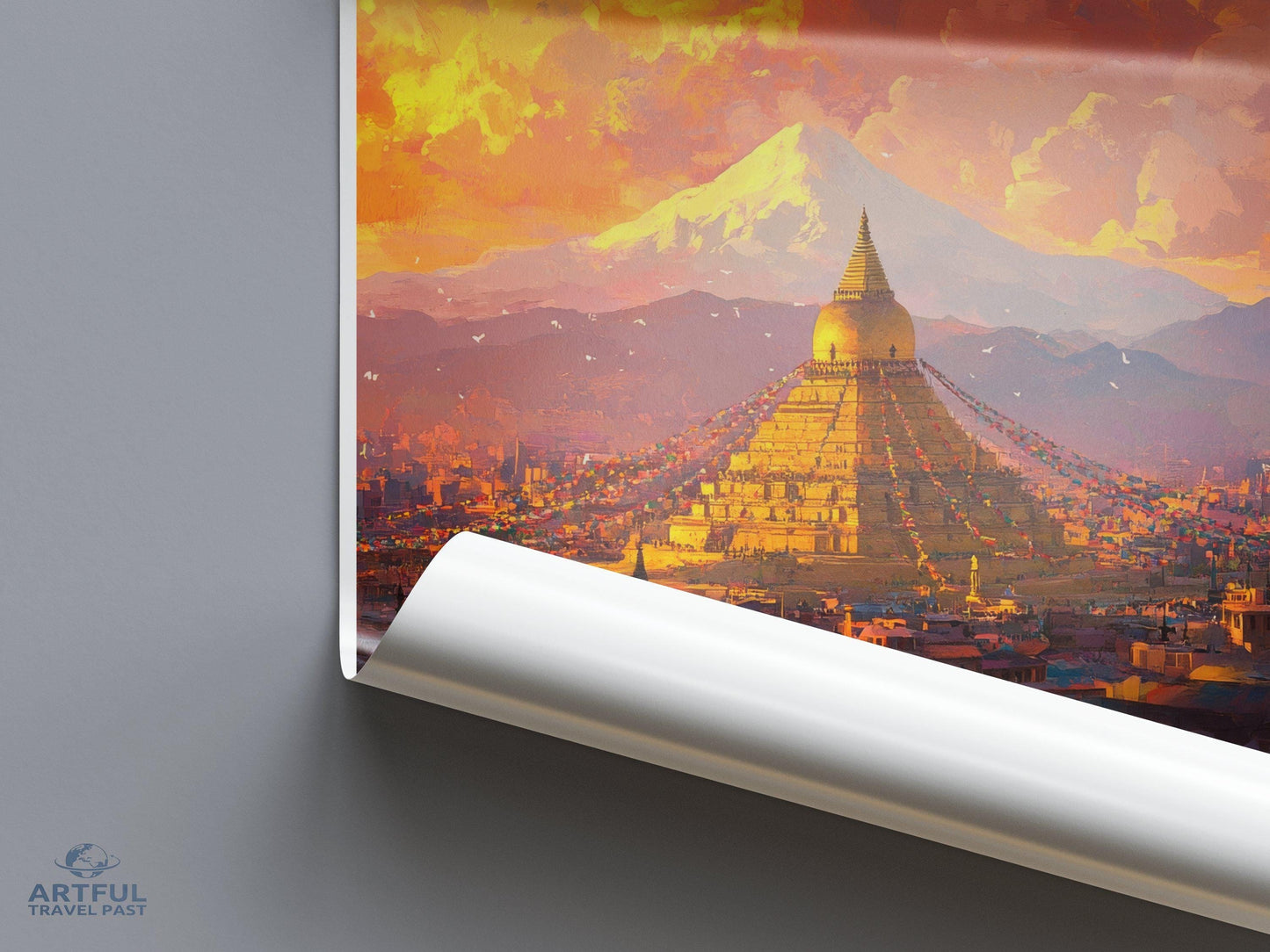 Kathmandu Poster - Nepal Wall Art