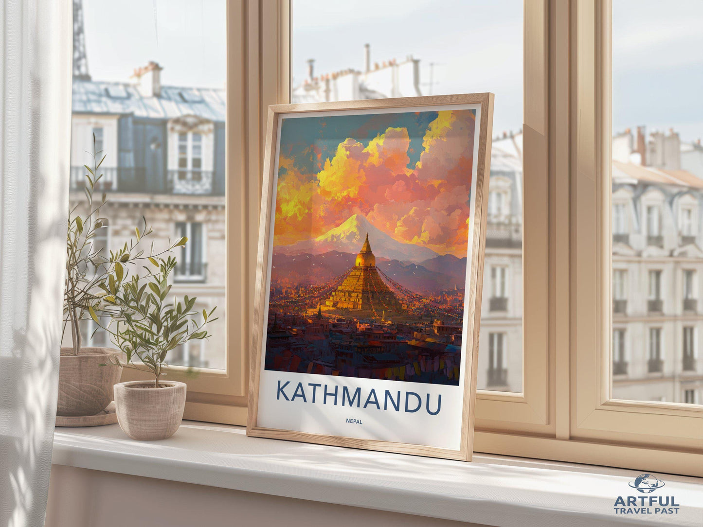Kathmandu Poster - Nepal Wall Art