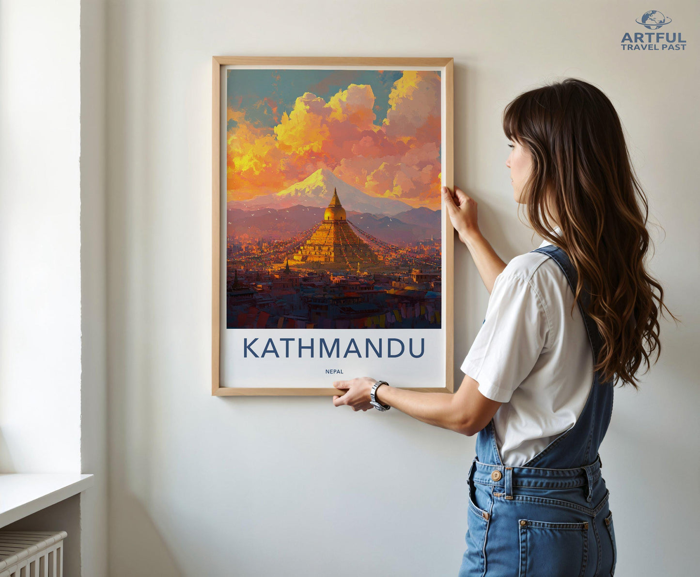 Kathmandu Poster - Nepal Wall Art
