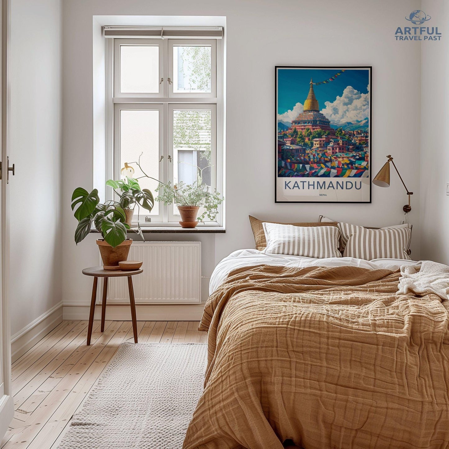 Kathmandu Poster | Nepal Wall Art | South Asia Decor