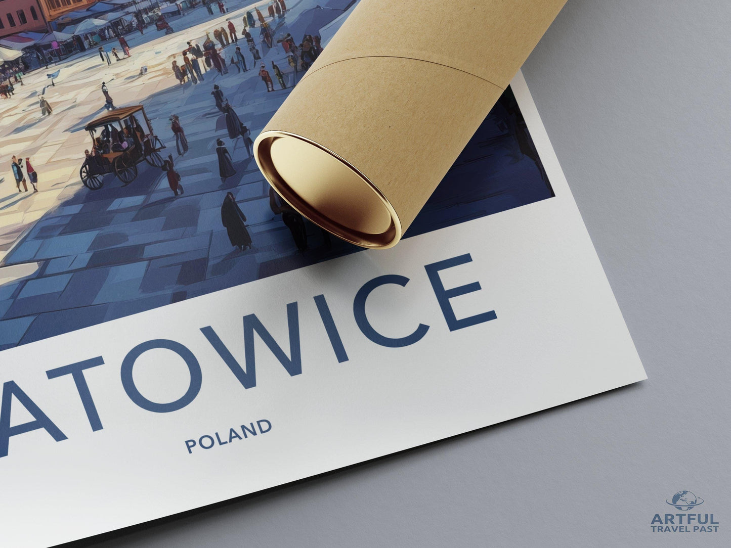 Katowice Poster | Poland Wall Art | Europe Decor