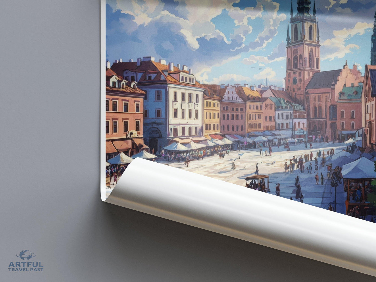 Katowice Poster | Poland Wall Art | Europe Decor