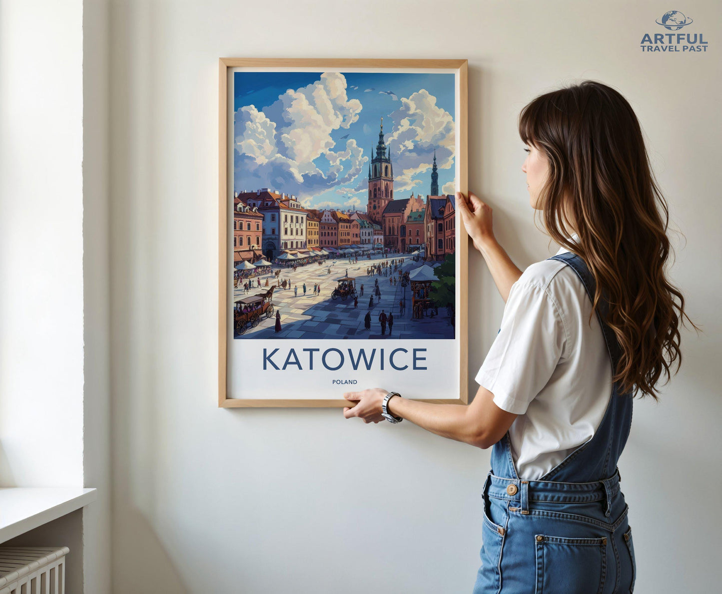 Katowice Poster | Poland Wall Art | Europe Decor