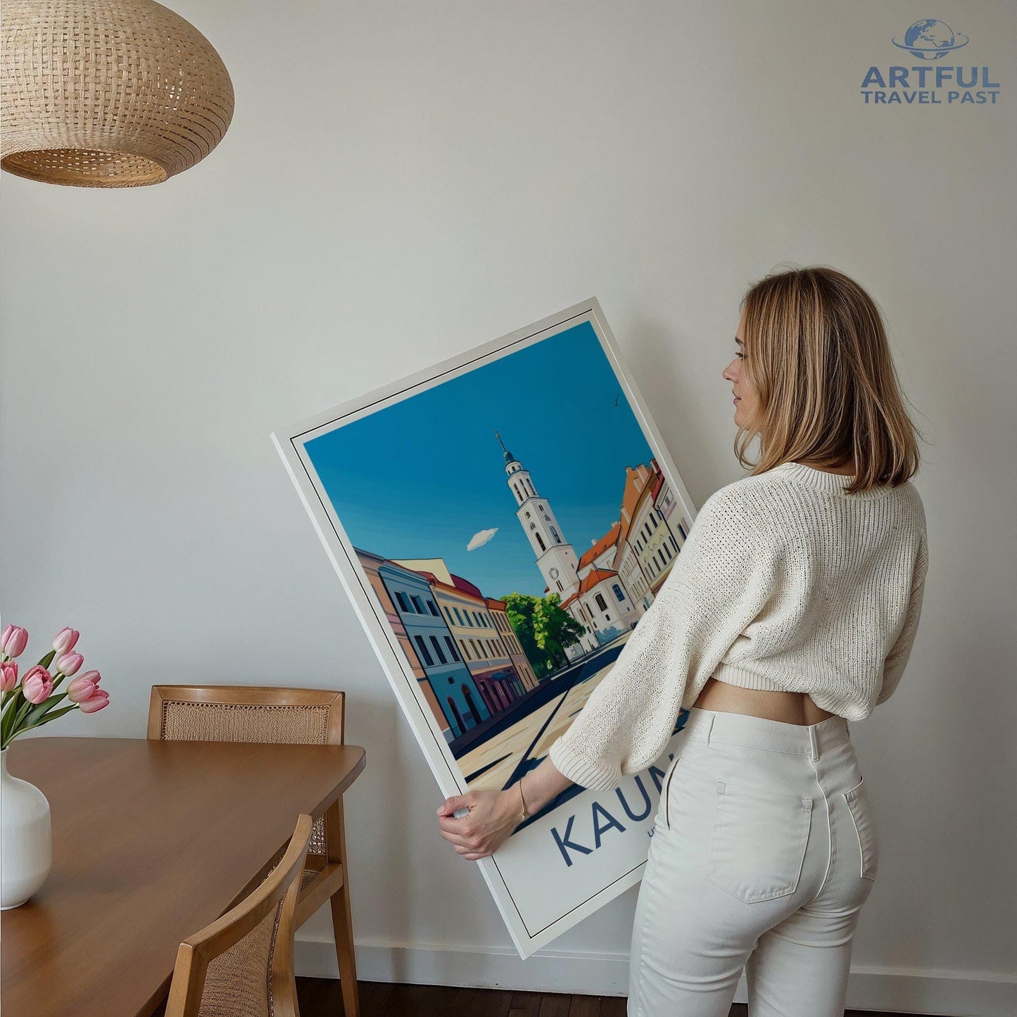 Kaunas Poster | Lithuania Wall Art | Baltic Decor