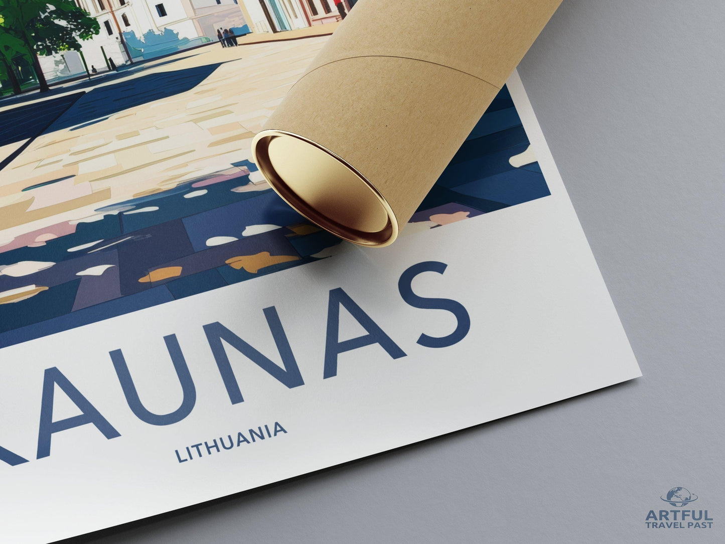 Kaunas Poster | Lithuania Wall Art | Baltic Decor