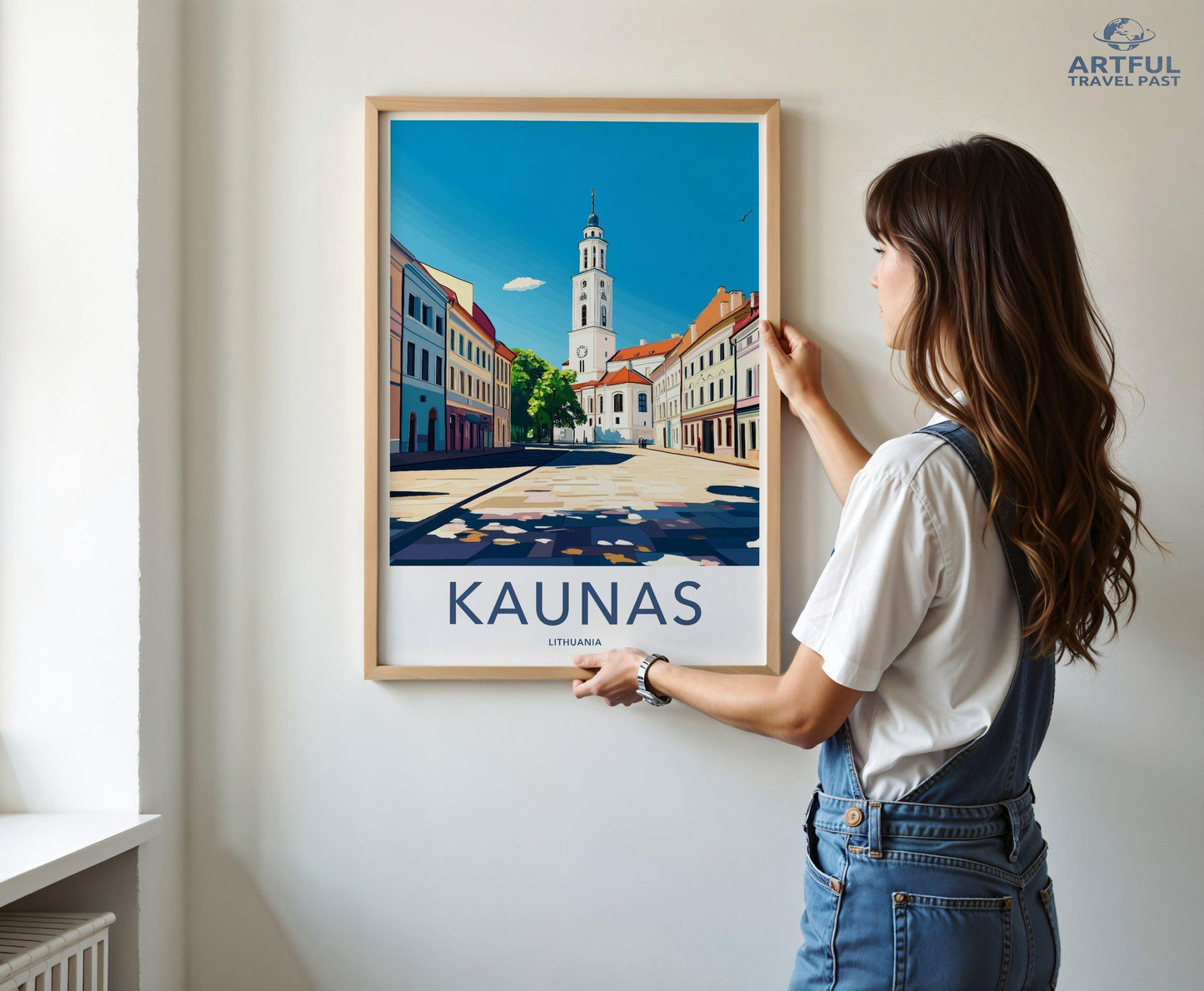 Kaunas Poster | Lithuania Wall Art | Baltic Decor
