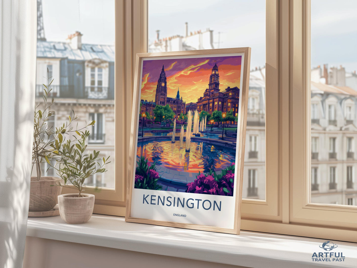 Kensington Poster | England Wall Art | UK Decor