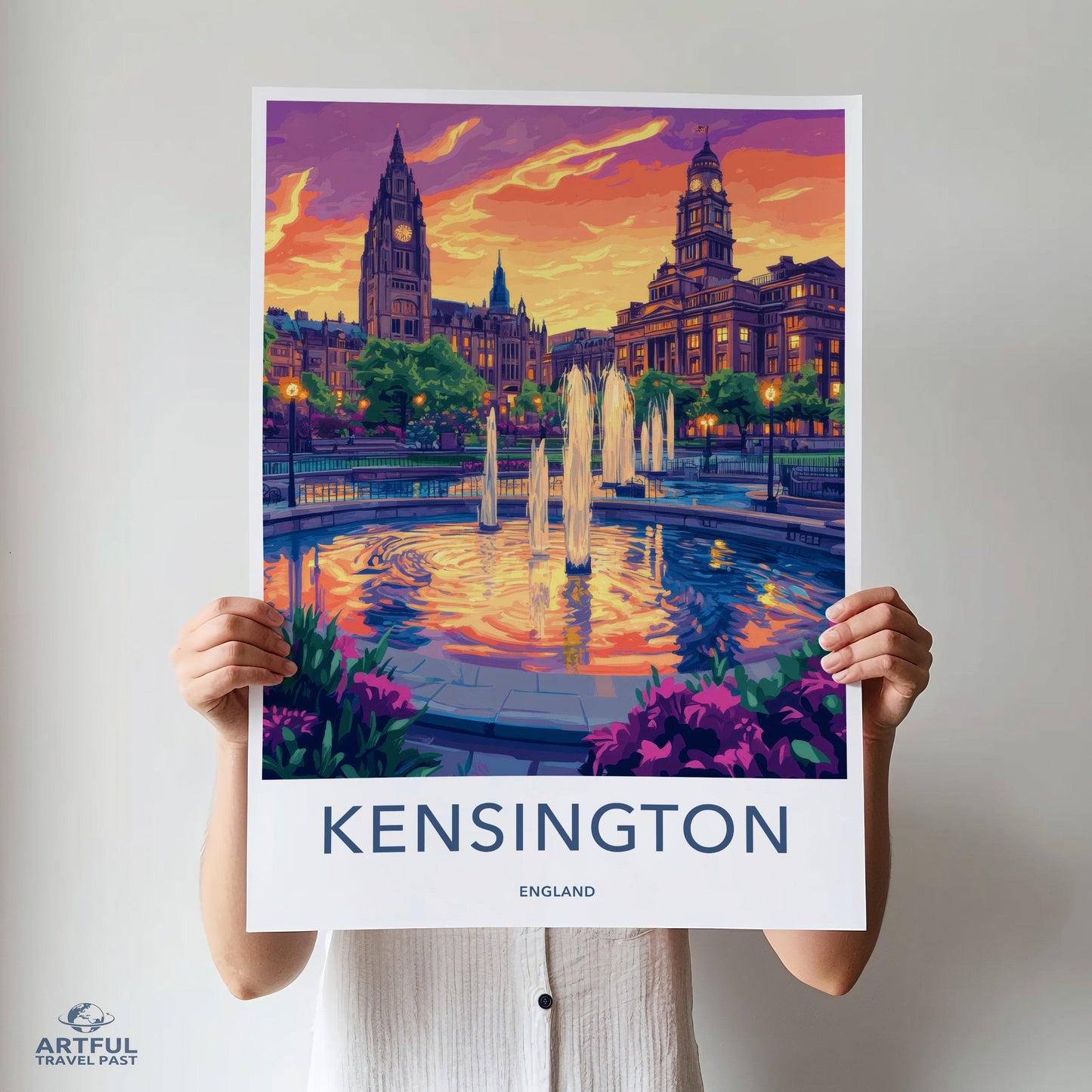 Kensington Poster | England Wall Art | UK Decor
