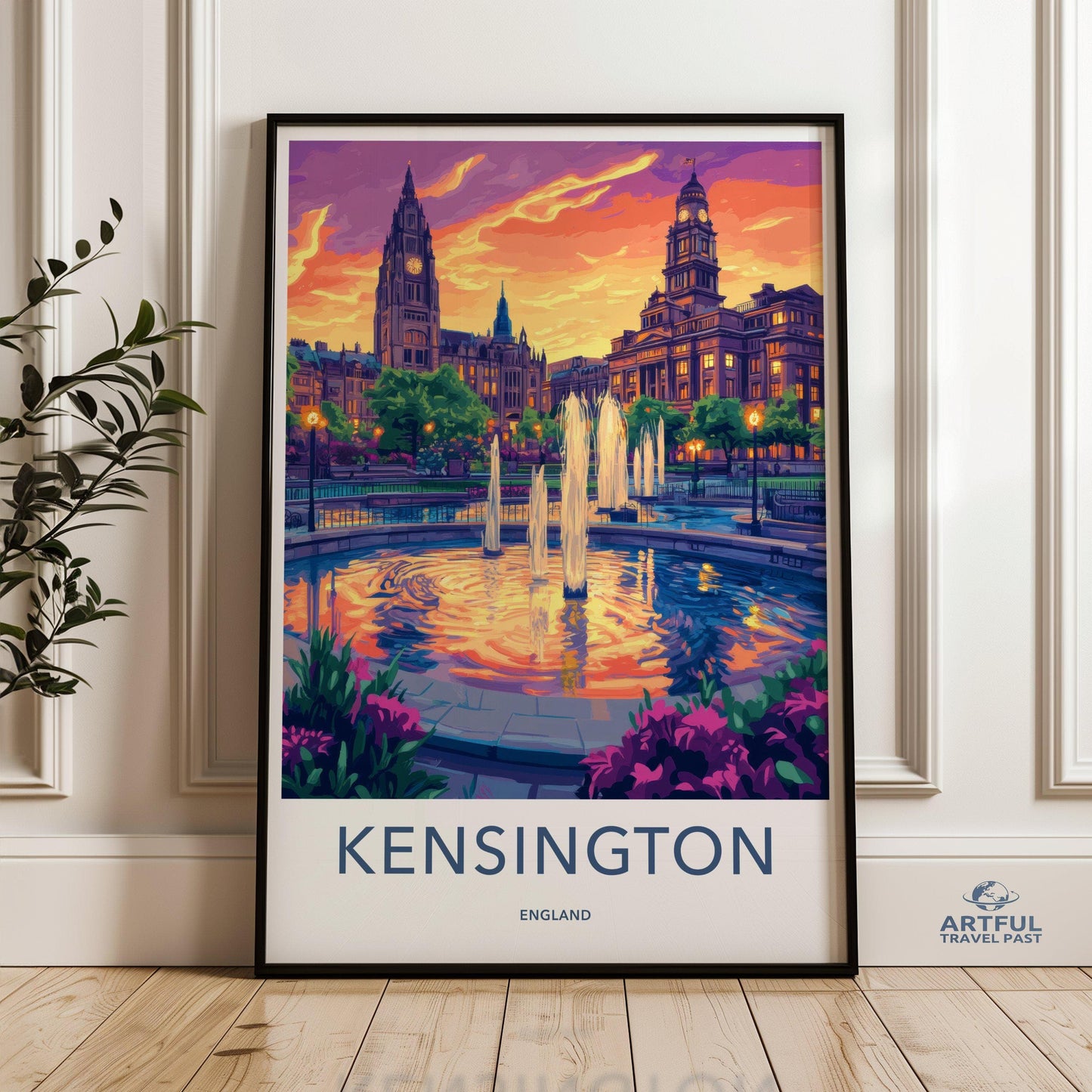 Kensington Poster | England Wall Art | UK Decor