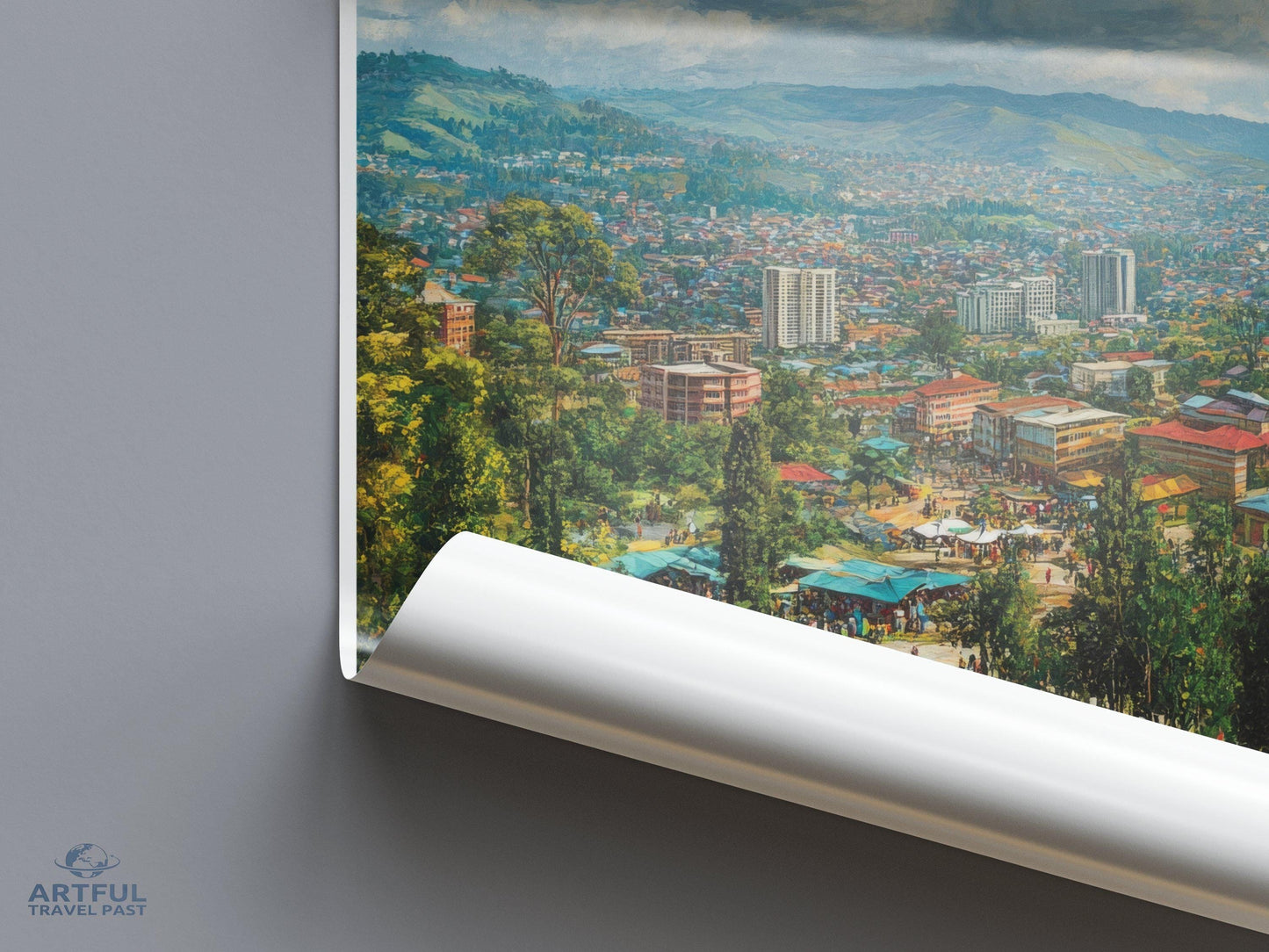 Kigali Poster | Rwanda Wall Art | Africa Decor