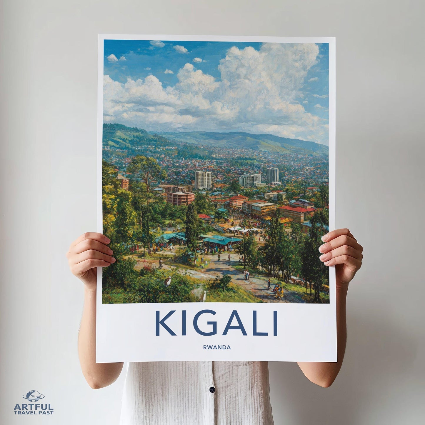 Kigali Poster | Rwanda Wall Art | Africa Decor