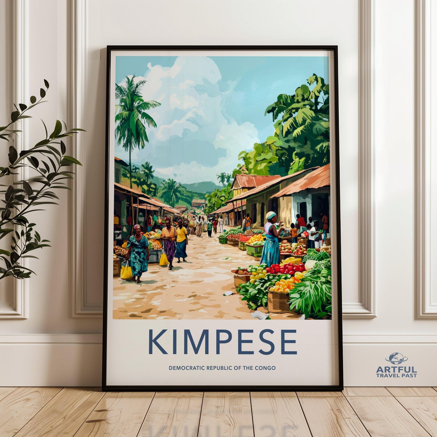 Kimpese Poster | Democratic Republic of the Congo Wall Art