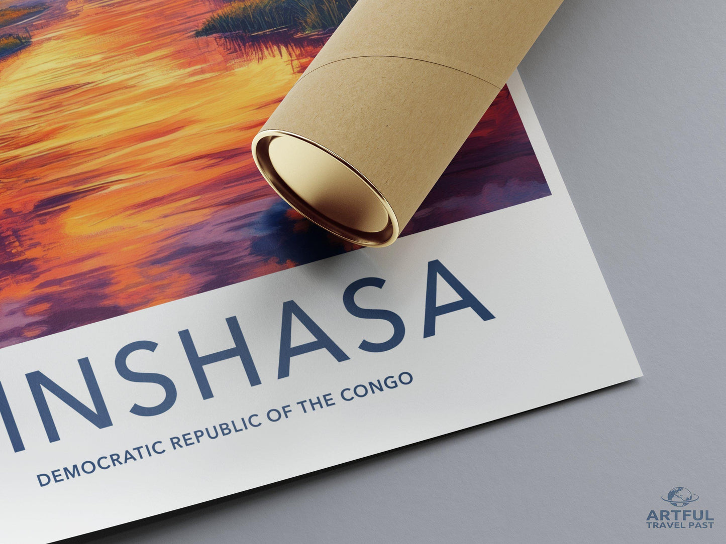 Kinshasa Poster | Democratic Republic of the Congo Wall Art