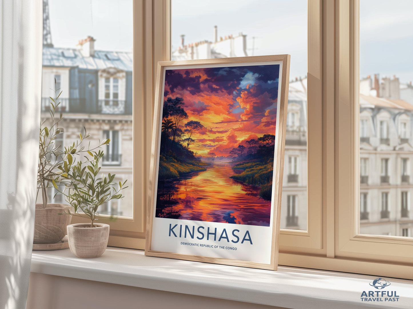 Kinshasa Poster | Democratic Republic of the Congo Wall Art