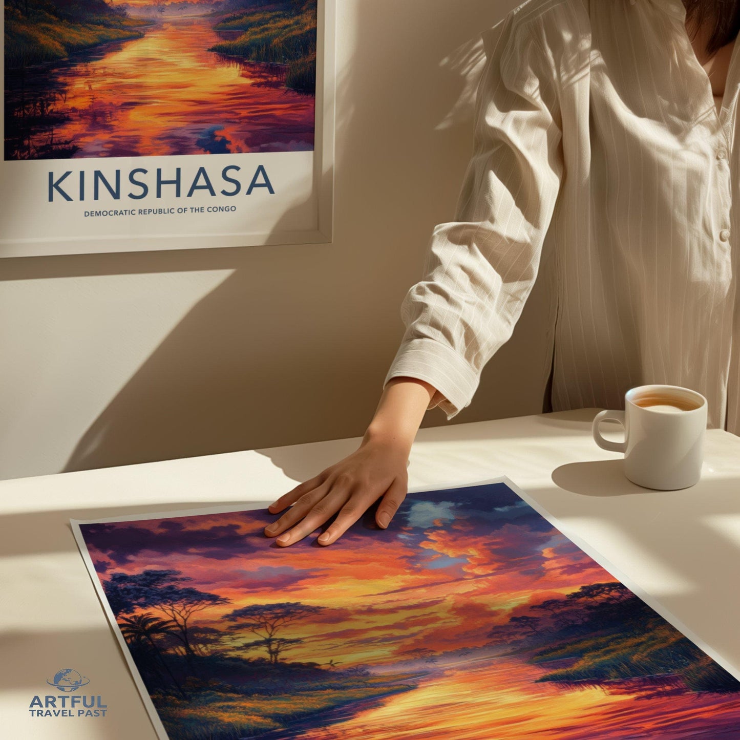 Kinshasa Poster | Democratic Republic of the Congo Wall Art