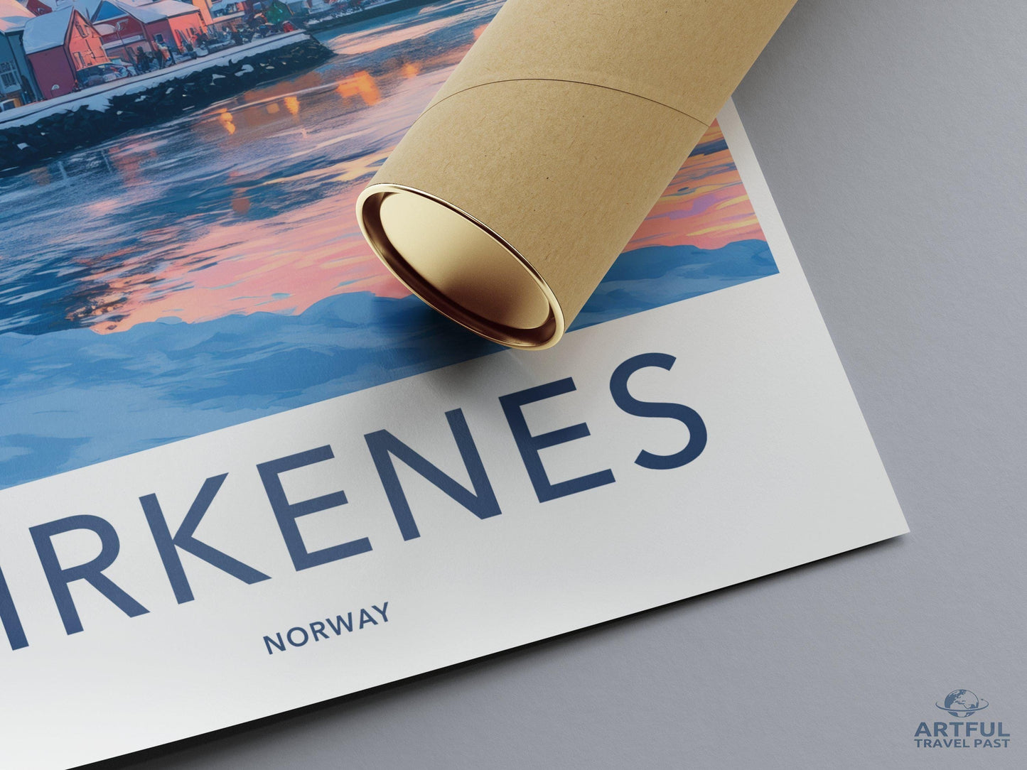 Kirkenes Poster | Norway Wall Art | Scandinavia Decor
