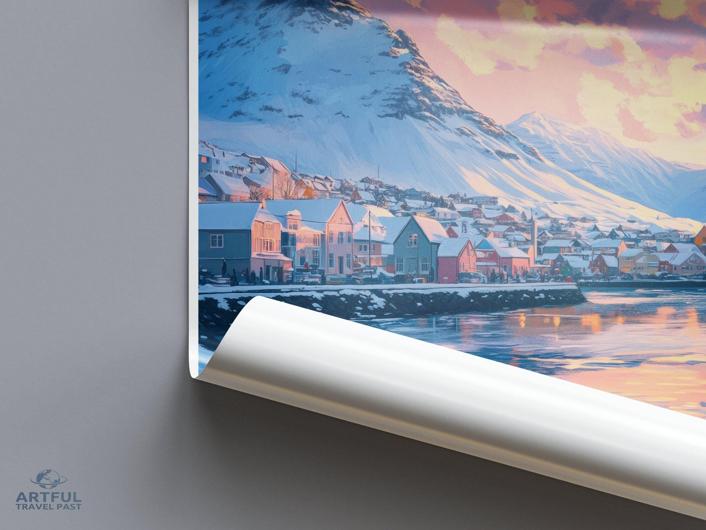 Kirkenes Poster | Norway Wall Art | Scandinavia Decor