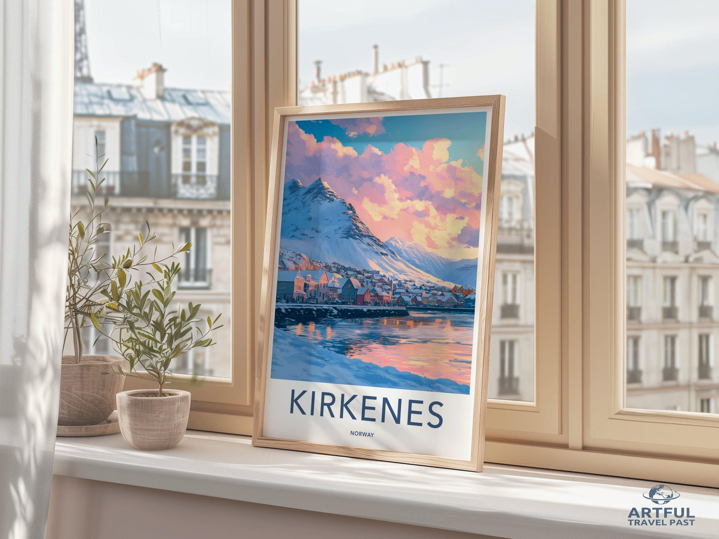 Kirkenes Poster | Norway Wall Art | Scandinavia Decor