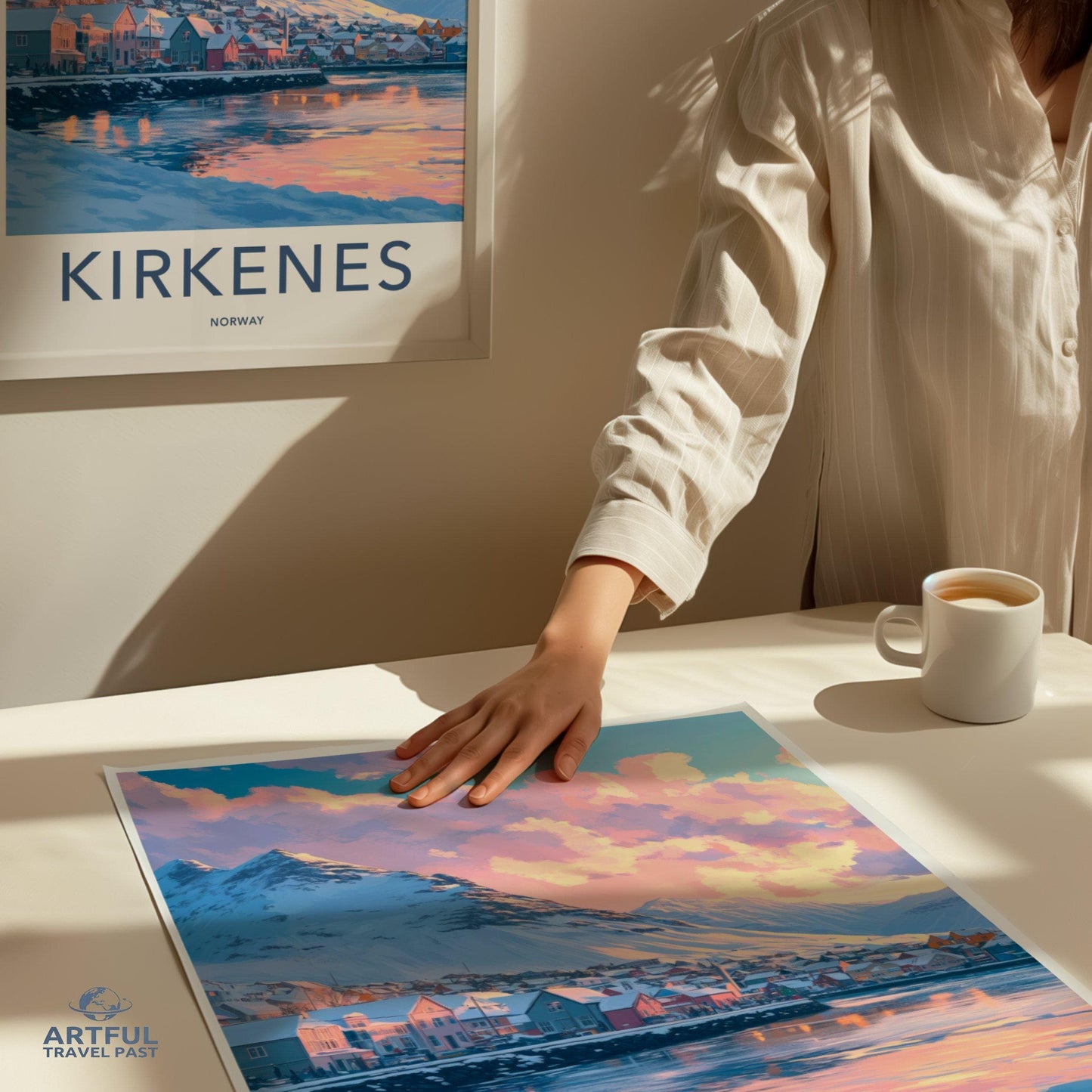 Kirkenes Poster | Norway Wall Art | Scandinavia Decor