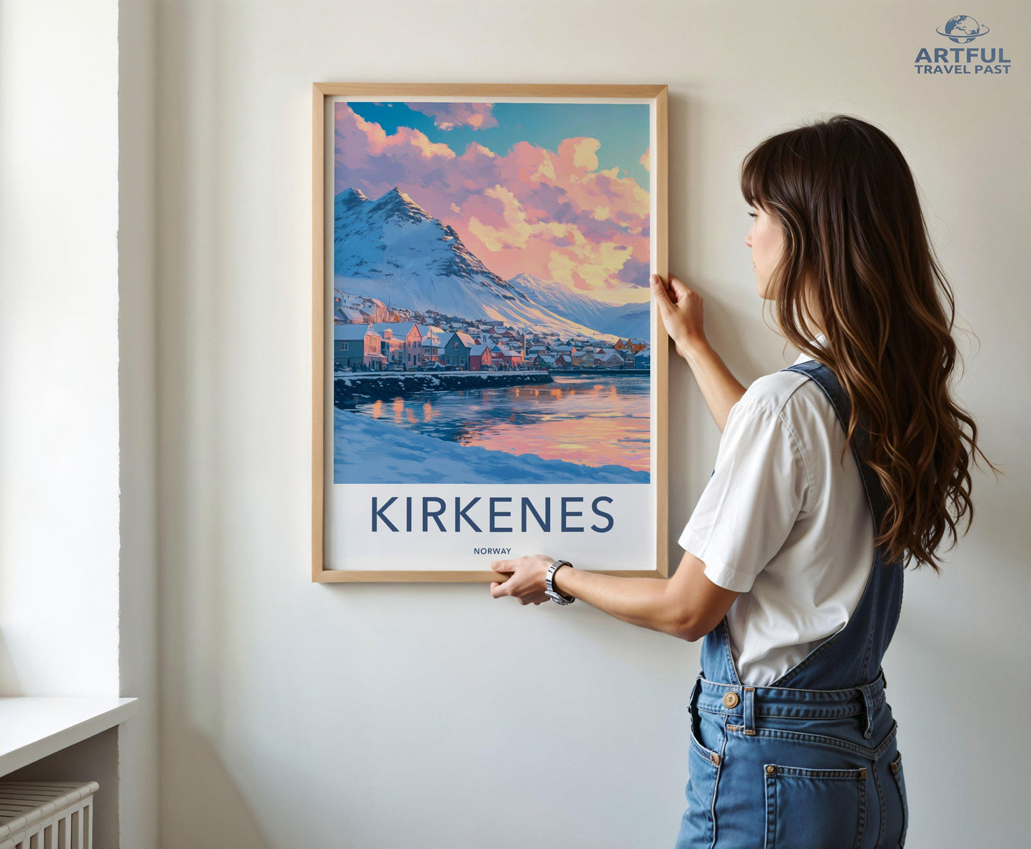 Kirkenes Poster | Norway Wall Art | Scandinavia Decor