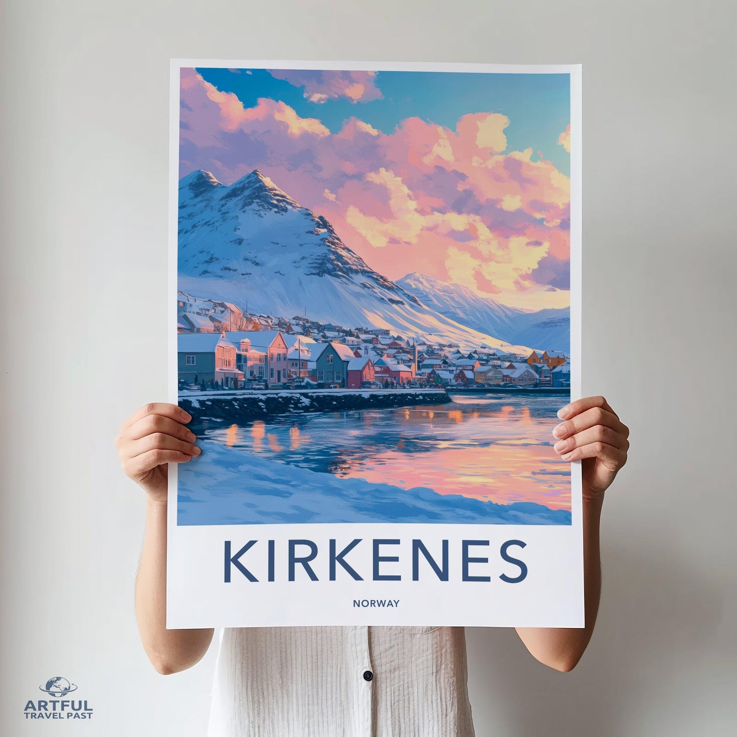 Kirkenes Poster | Norway Wall Art | Scandinavia Decor