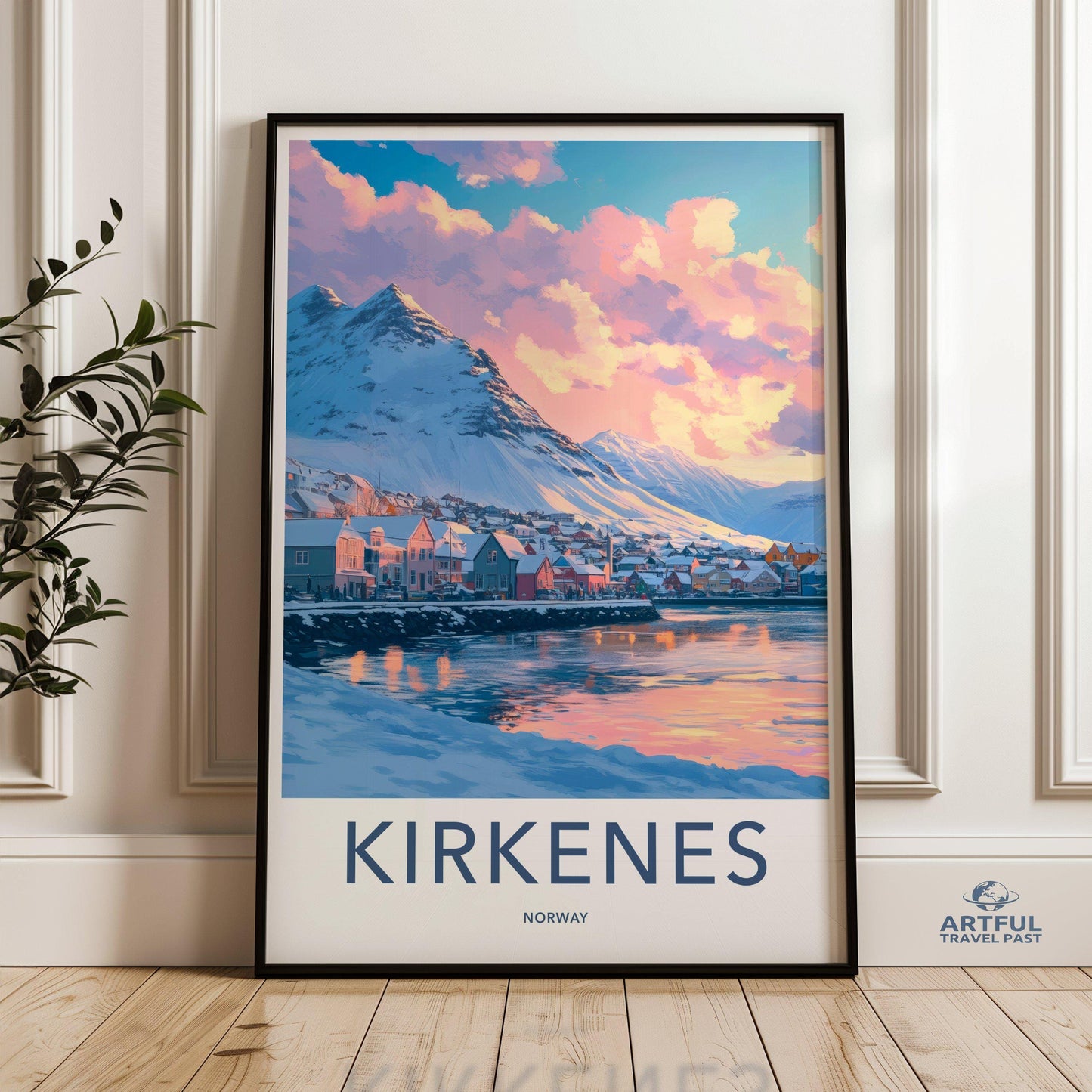Kirkenes Poster | Norway Wall Art | Scandinavia Decor
