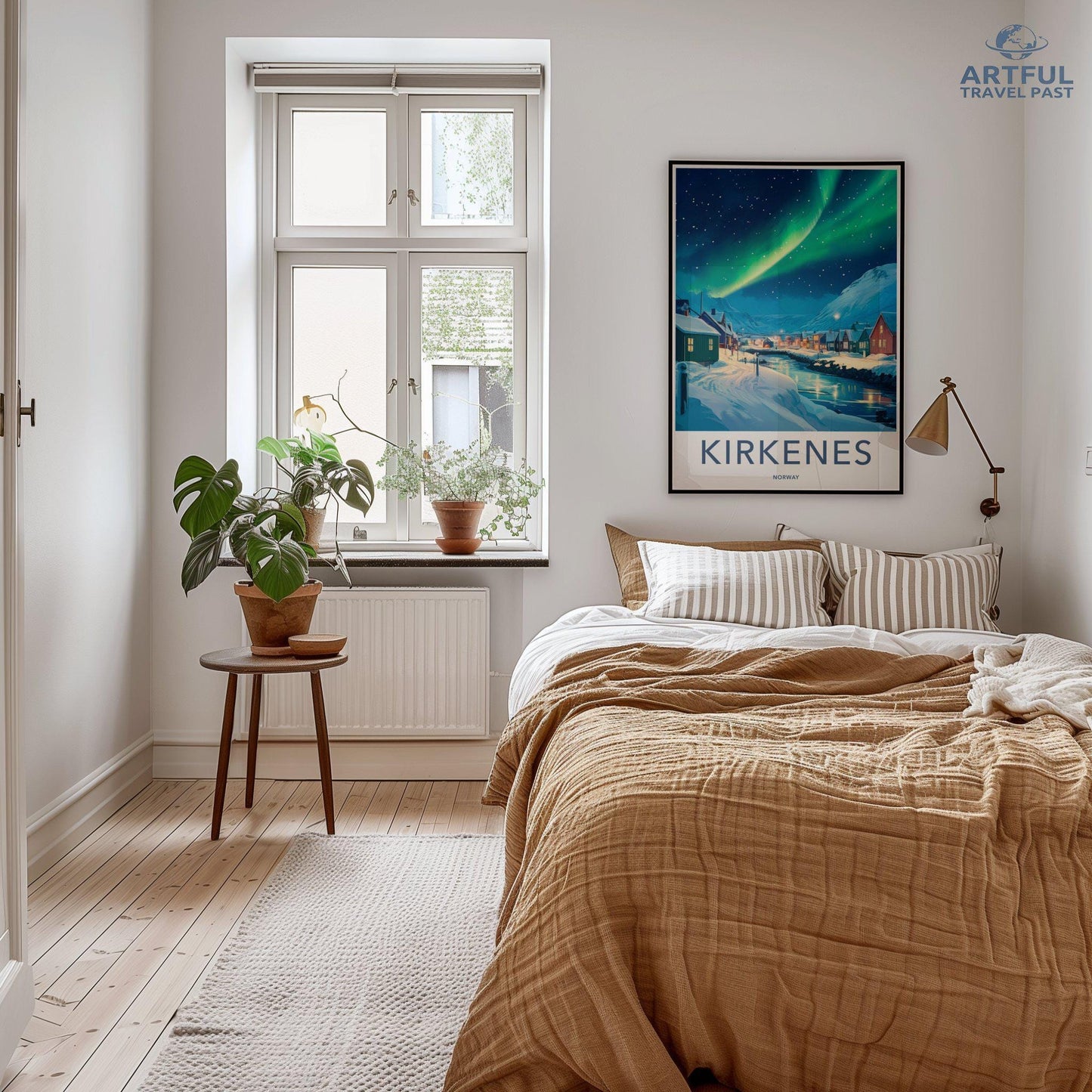 Kirkenes Poster | Winter Wonderland Art | Scandinavia