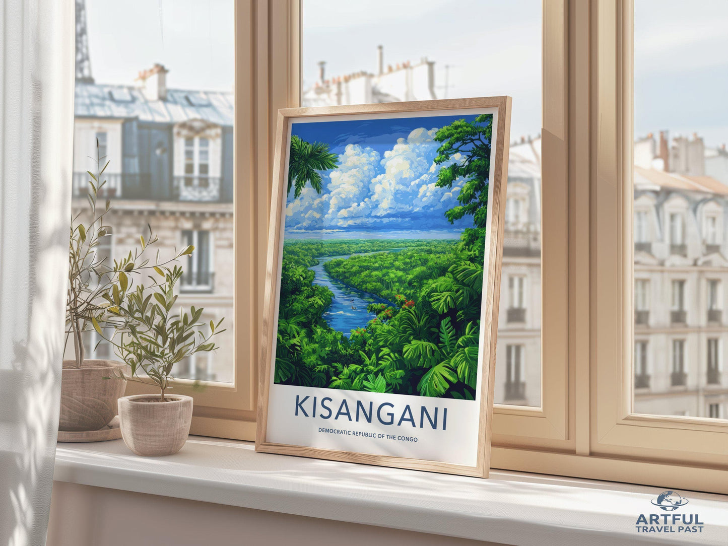Kisangani Poster | Democratic Republic of the Congo Wall Art