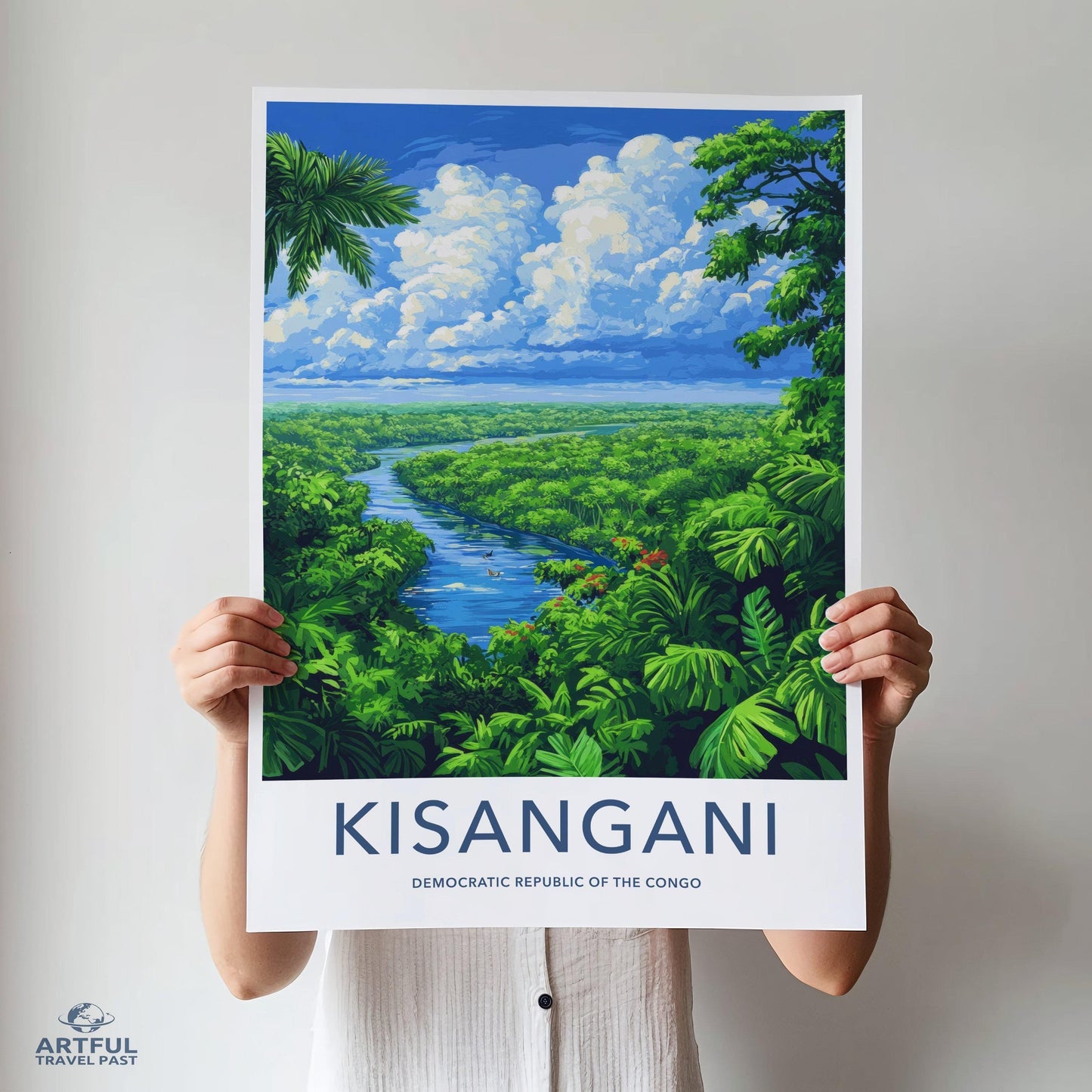 Kisangani Poster | Democratic Republic of the Congo Wall Art