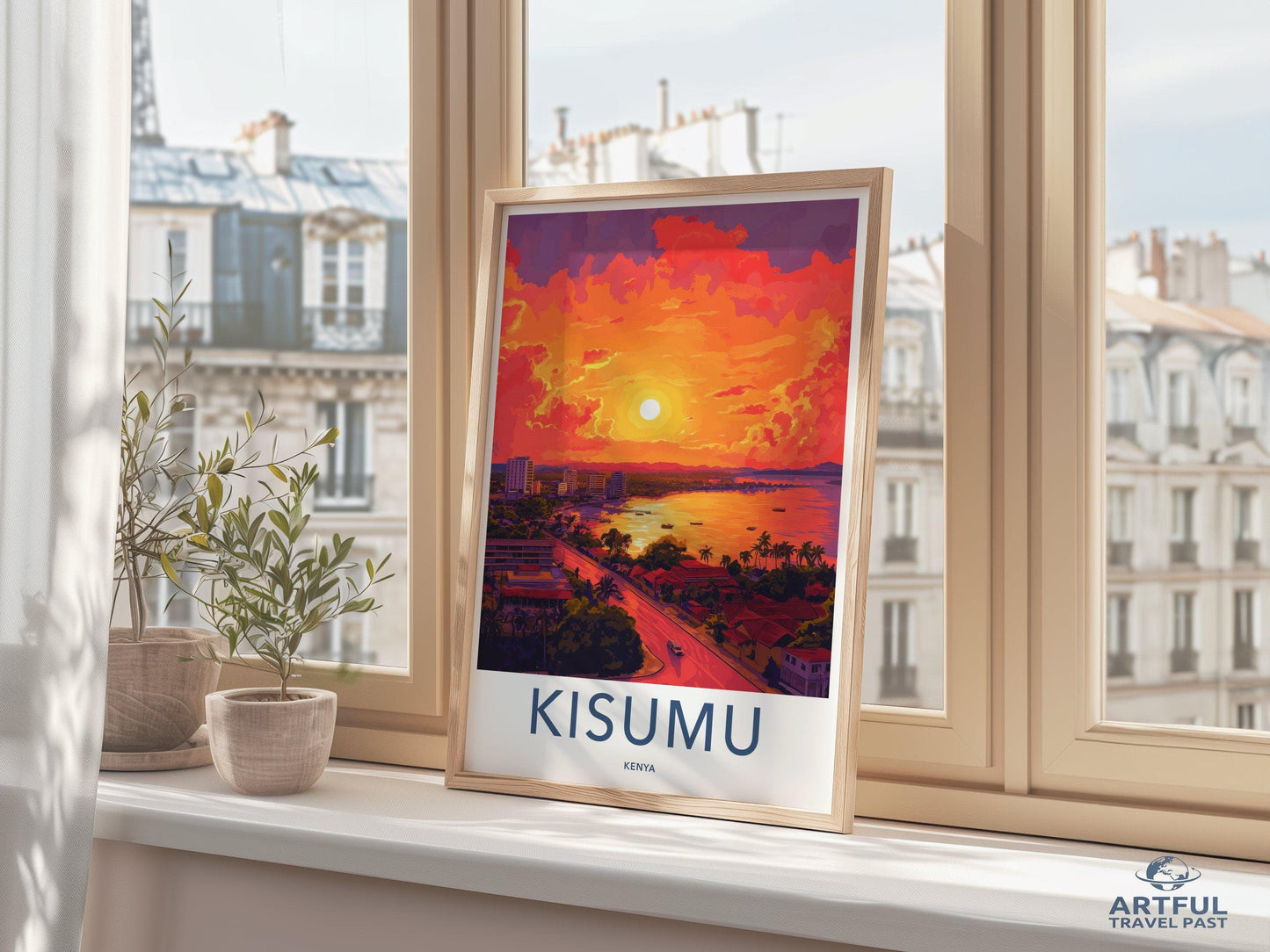 Kisumu Poster | Kenya Wall Art | Africa Decor