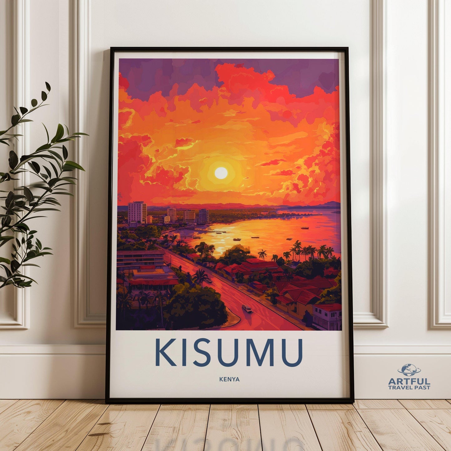 Kisumu Poster | Kenya Wall Art | Africa Decor