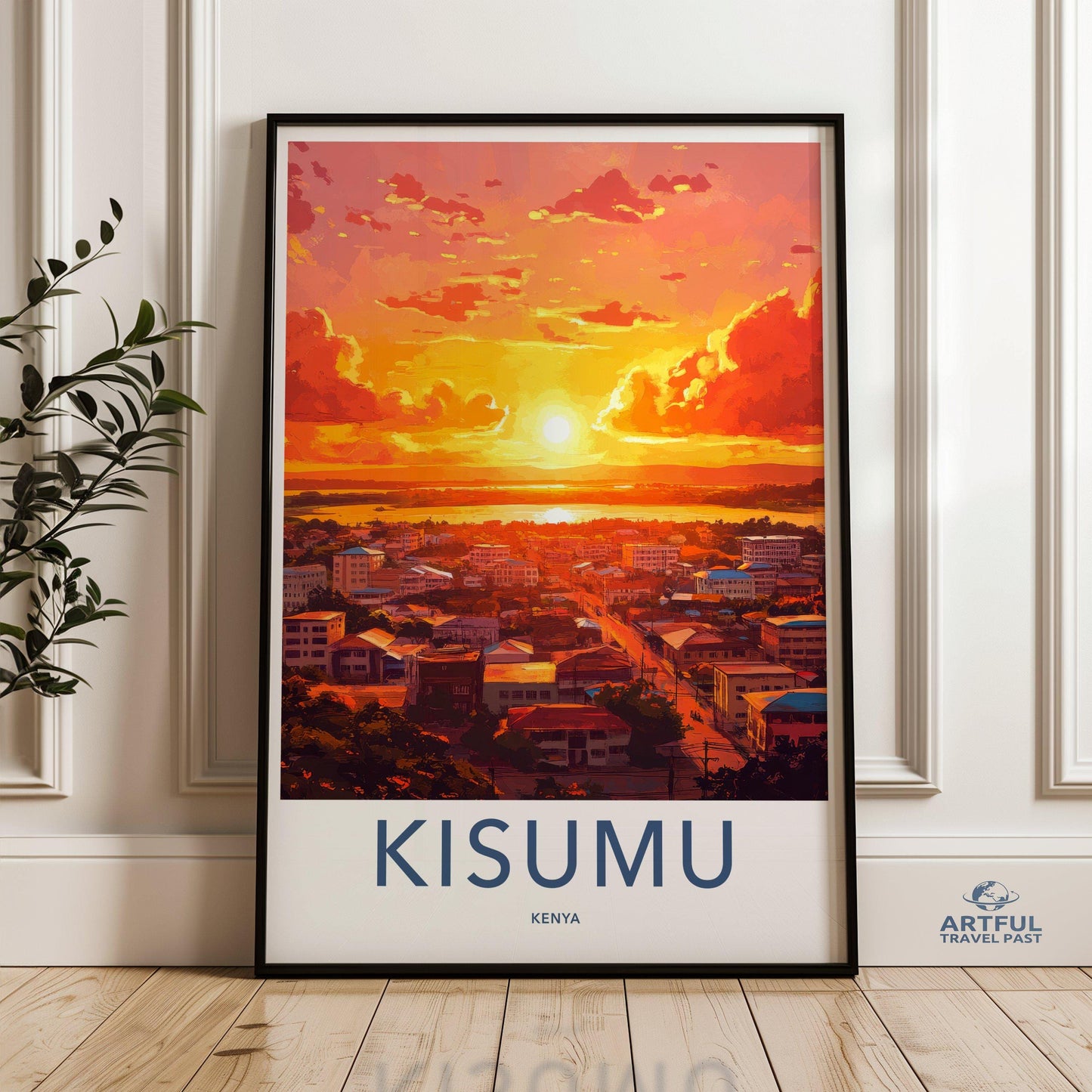 Kisumu Poster | Kenya Wall Art | Africa Decor
