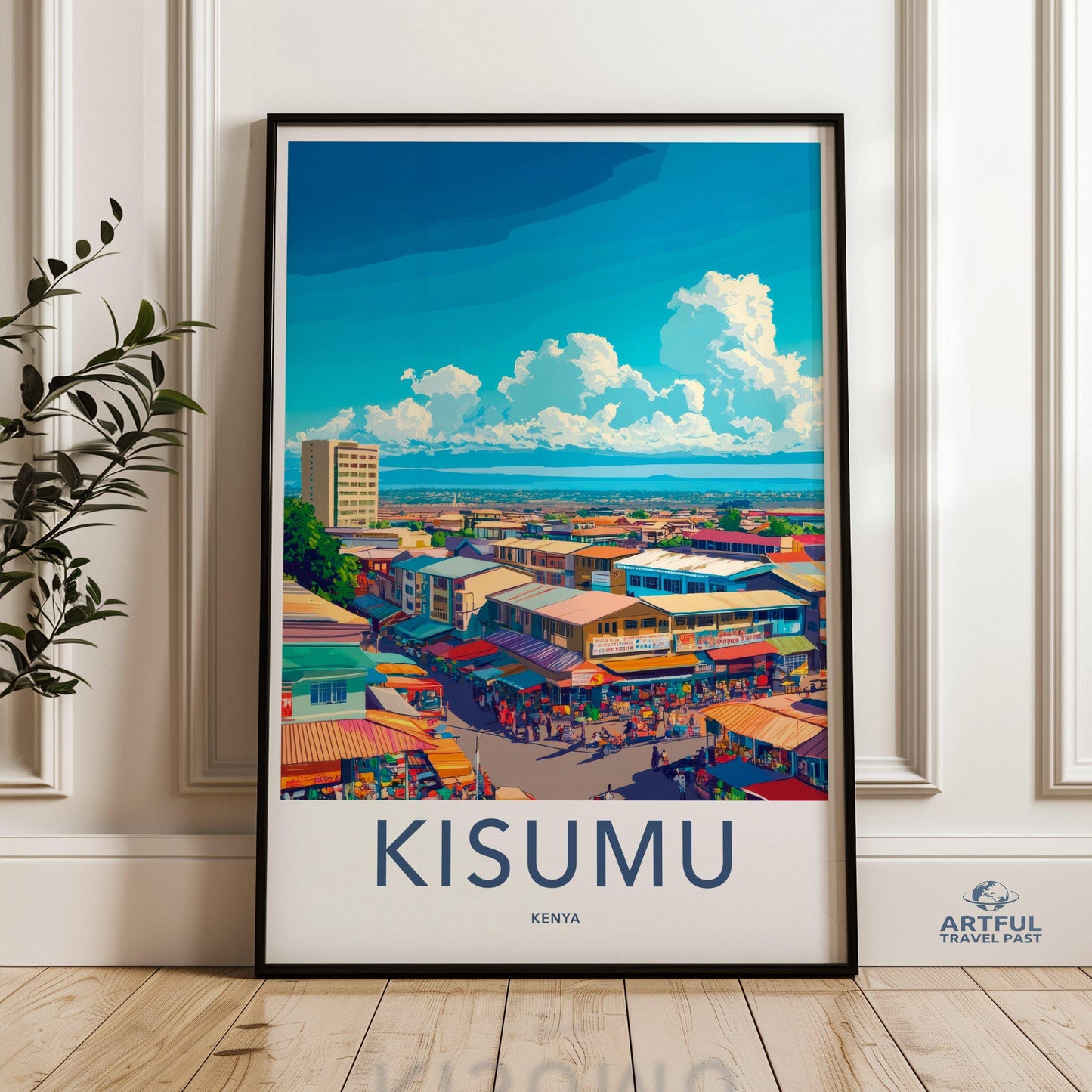 Kisumu Poster | Kenya Wall Art | Africa Decor