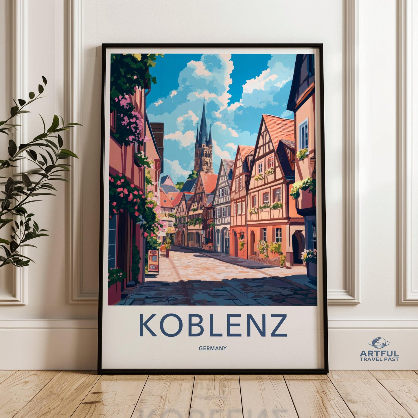 Koblenz Poster | Germany Wall Art | Europe Decor