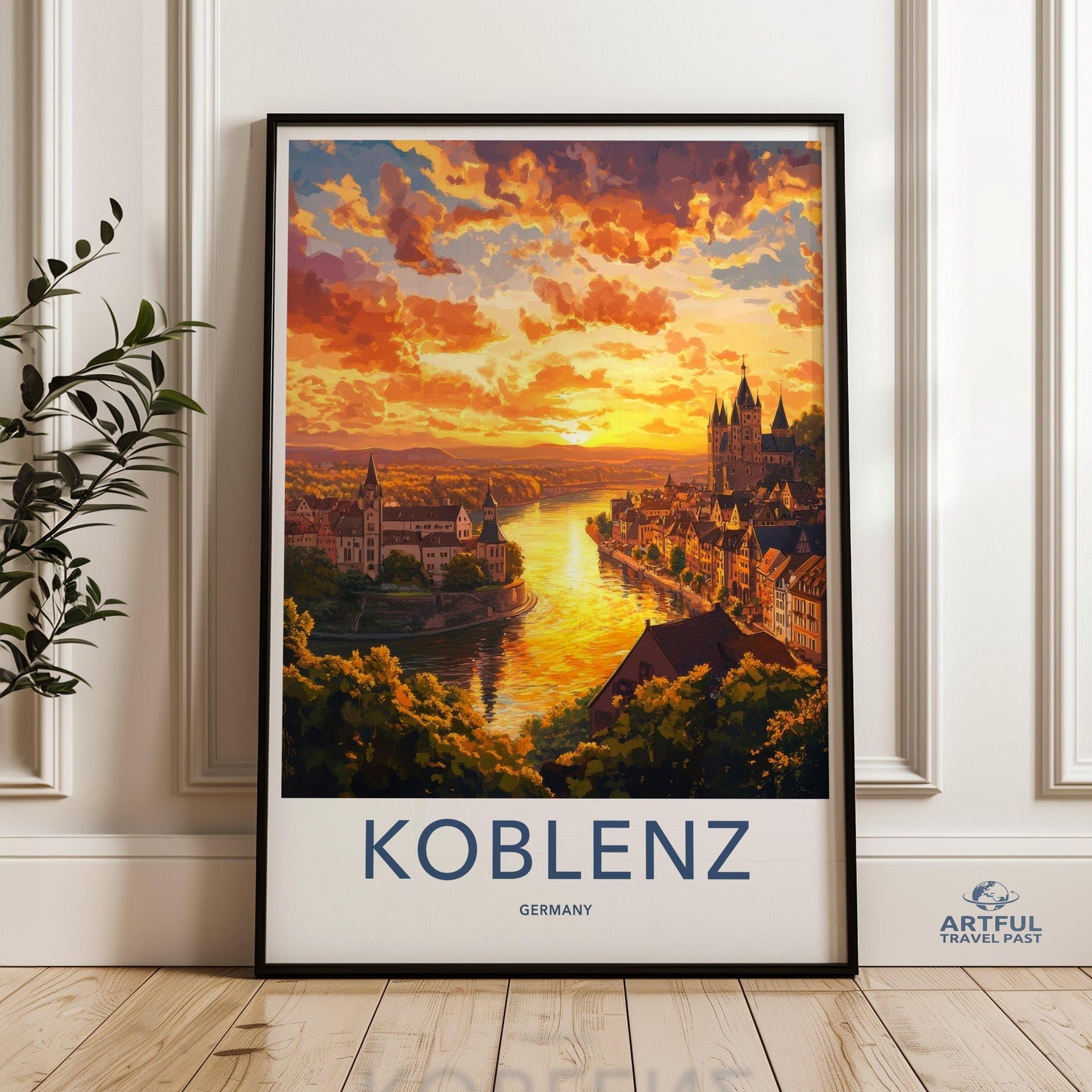 Koblenz Poster | Germany Wall Art | Europe Decor