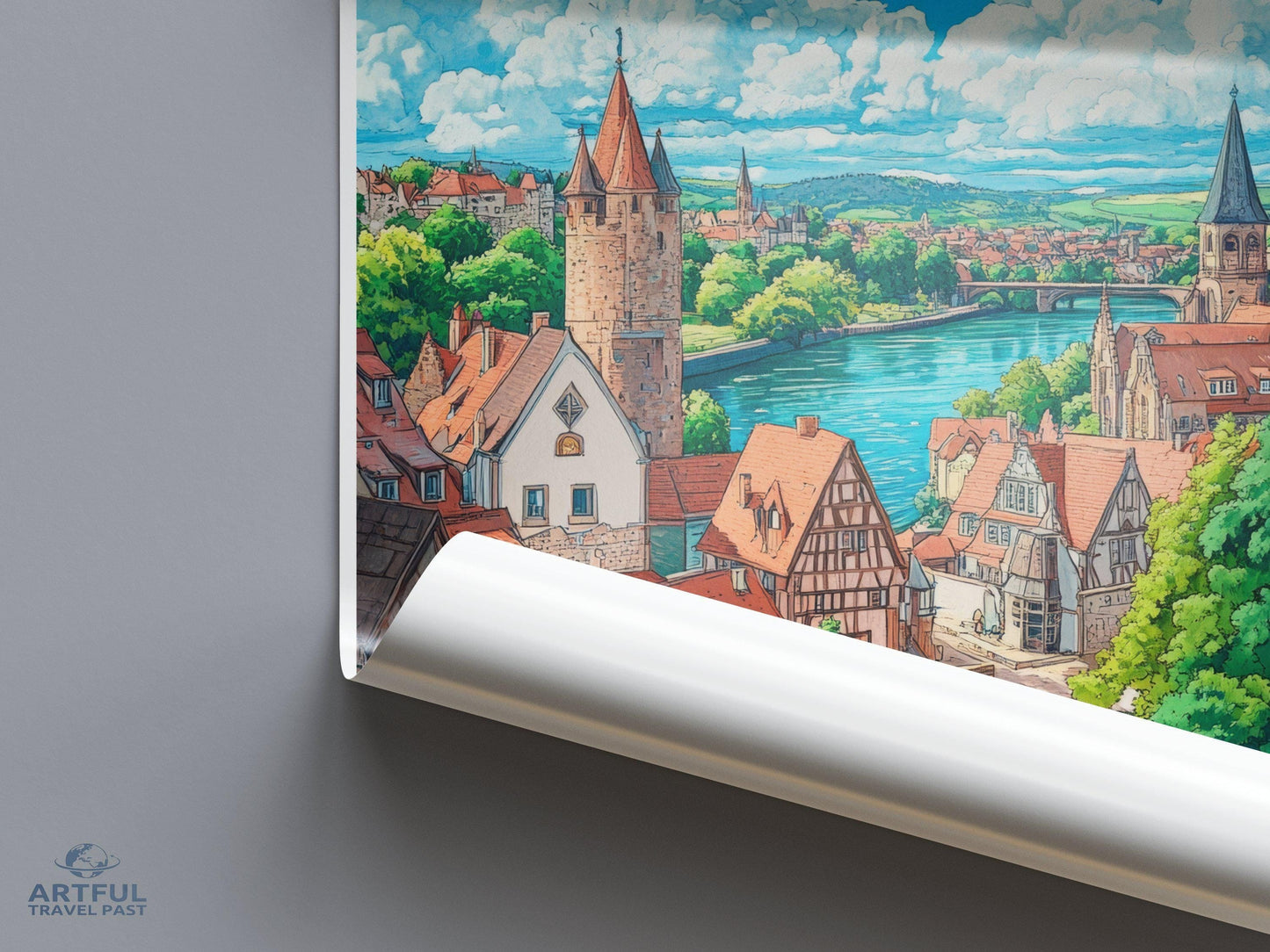 Koblenz Poster | Germany Wall Art | West Germany Decor