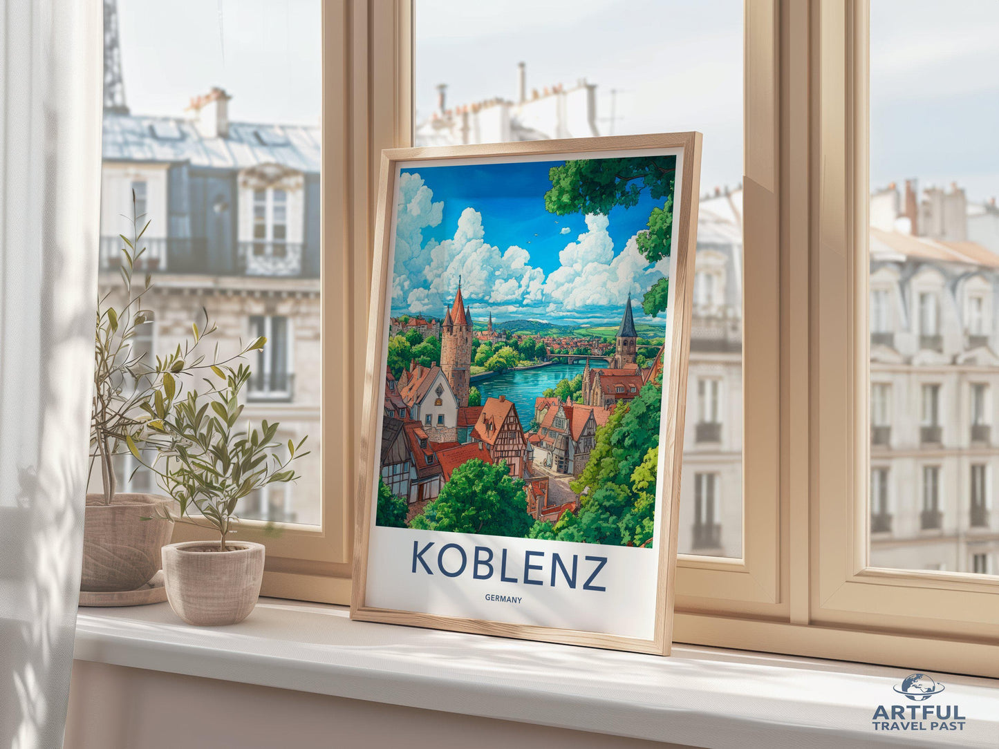 Koblenz Poster | Germany Wall Art | West Germany Decor