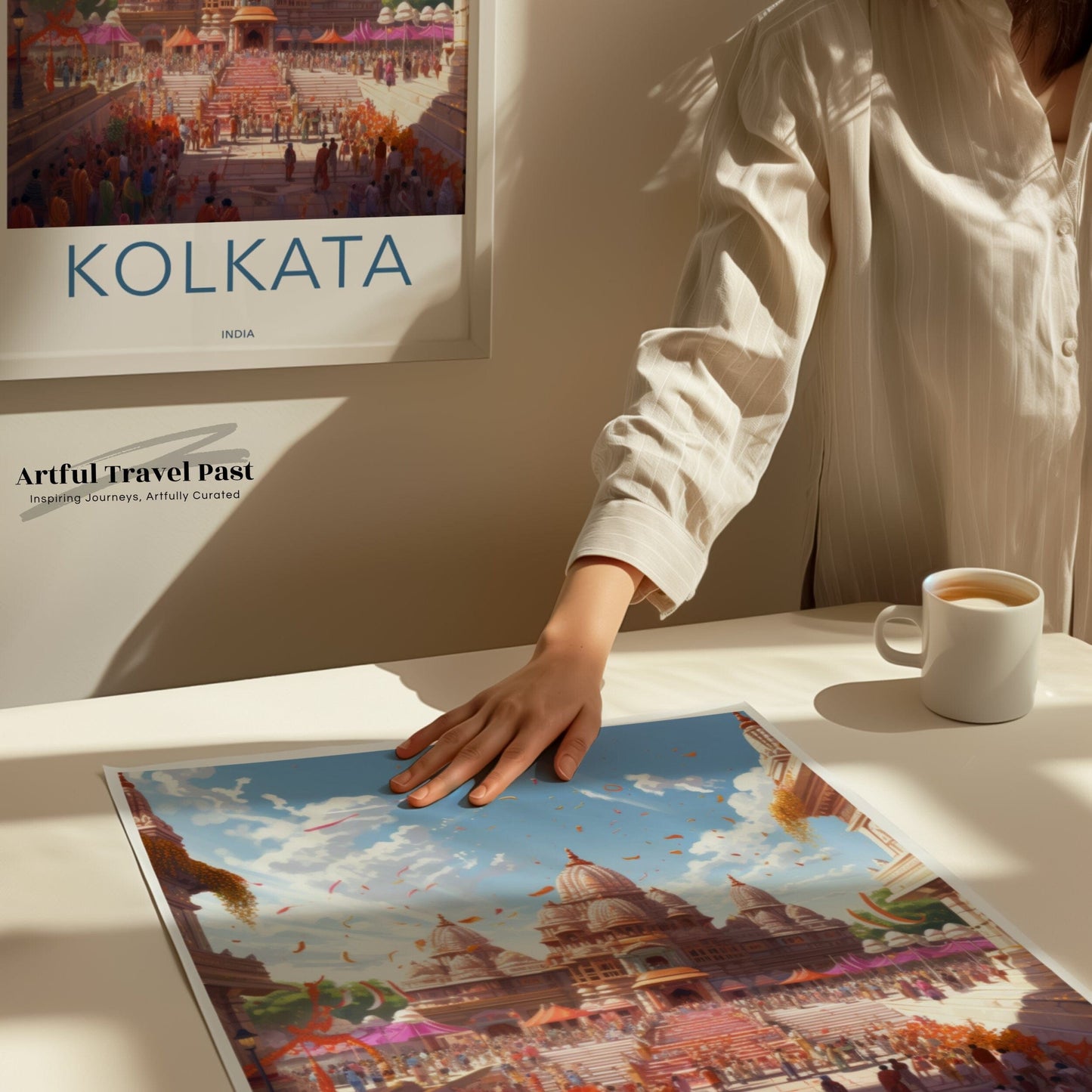 Kolkata Poster | West Bengal Wall Art | India Decor