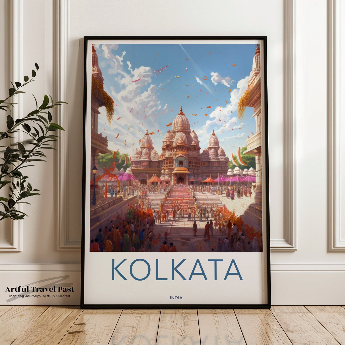 Kolkata Poster | West Bengal Wall Art | India Decor
