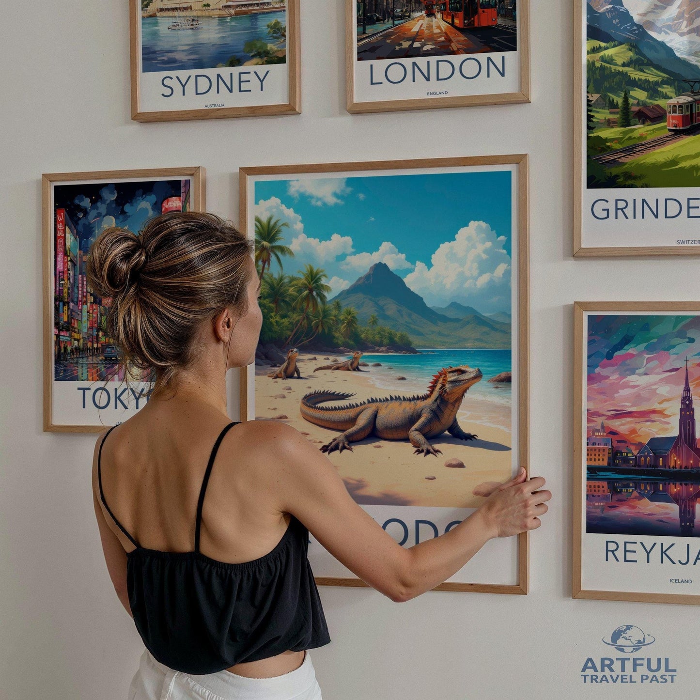 Komodo Poster | Indonesia Wall Art | Southeast Asia Decor