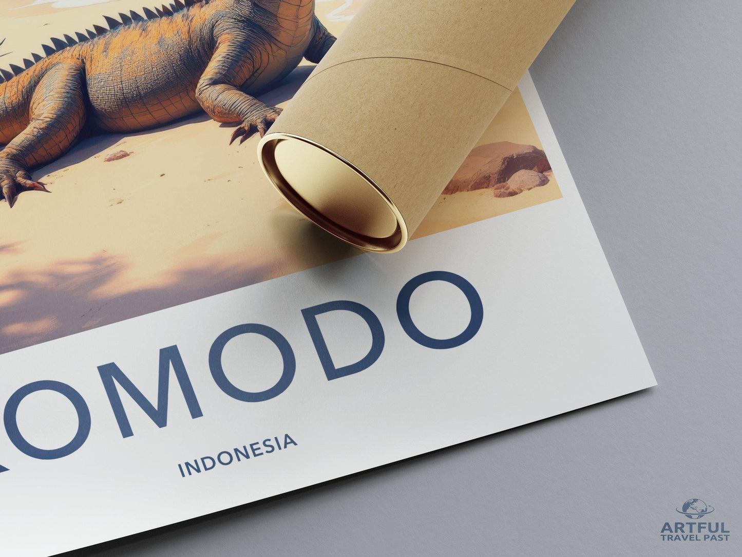 Komodo Poster | Indonesia Wall Art | Southeast Asia Decor