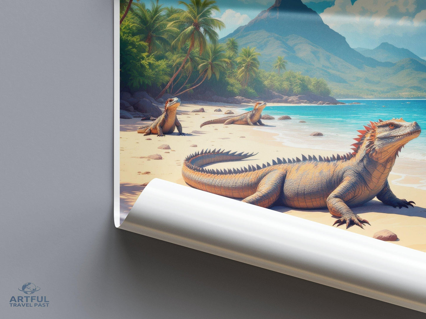 Komodo Poster | Indonesia Wall Art | Southeast Asia Decor