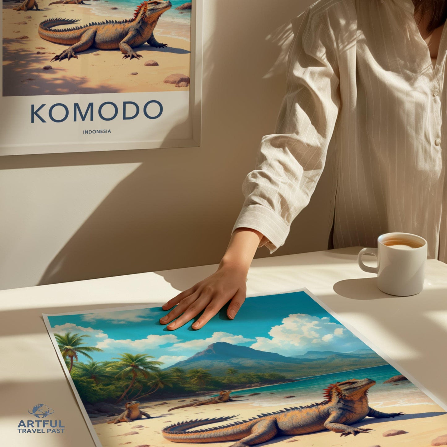Komodo Poster | Indonesia Wall Art | Southeast Asia Decor