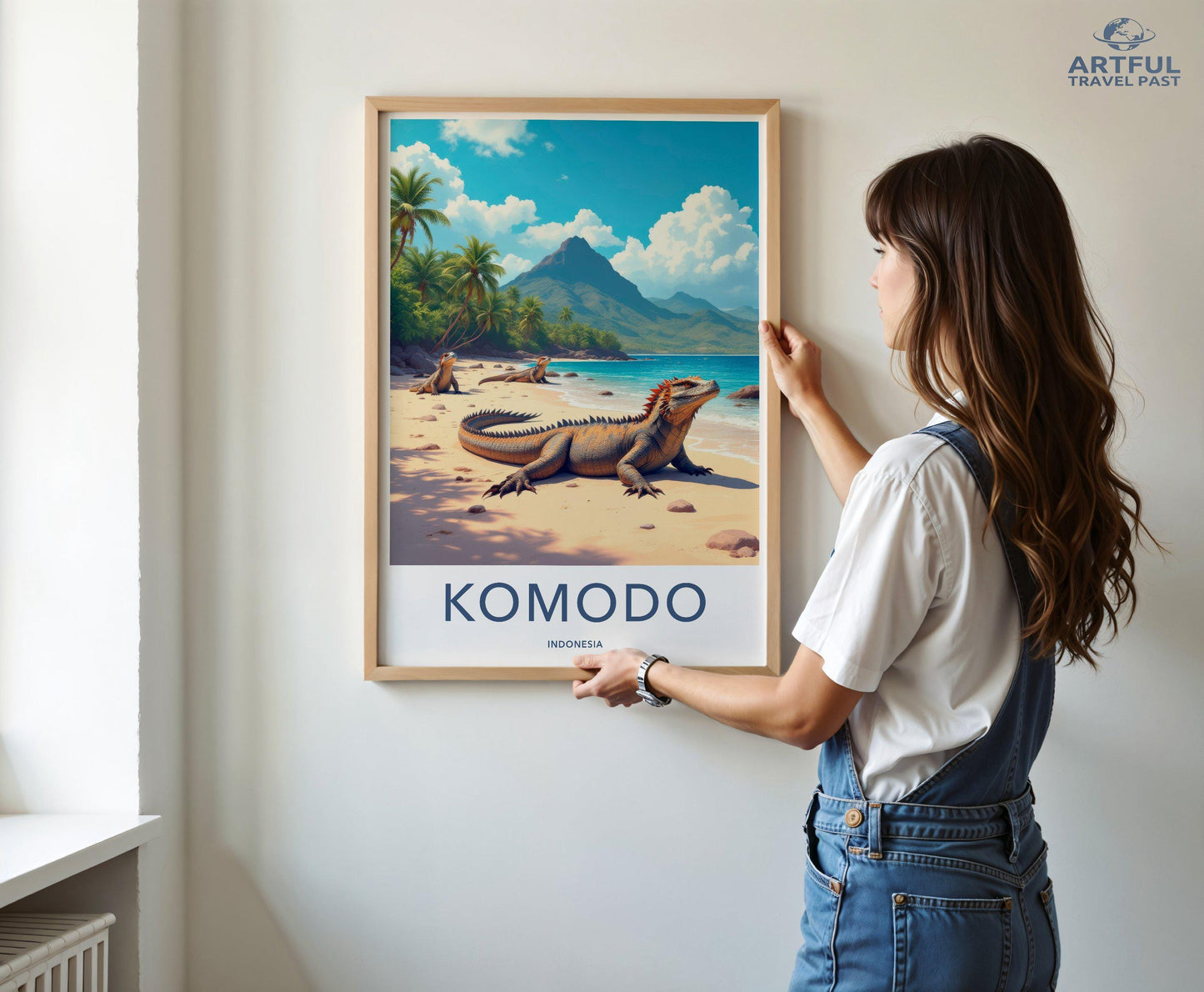 Komodo Poster | Indonesia Wall Art | Southeast Asia Decor