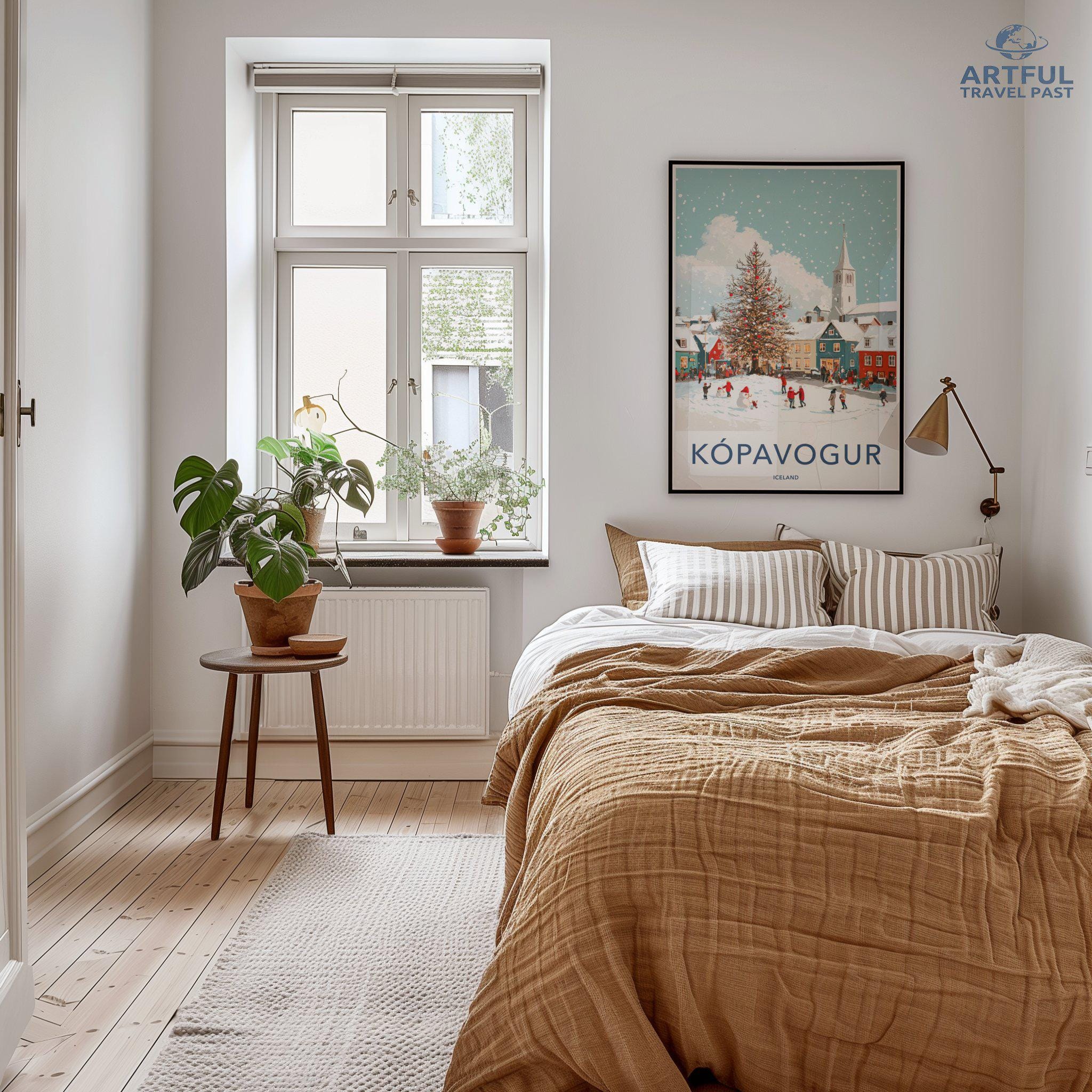Kópavogur Poster - Iceland Wall Art